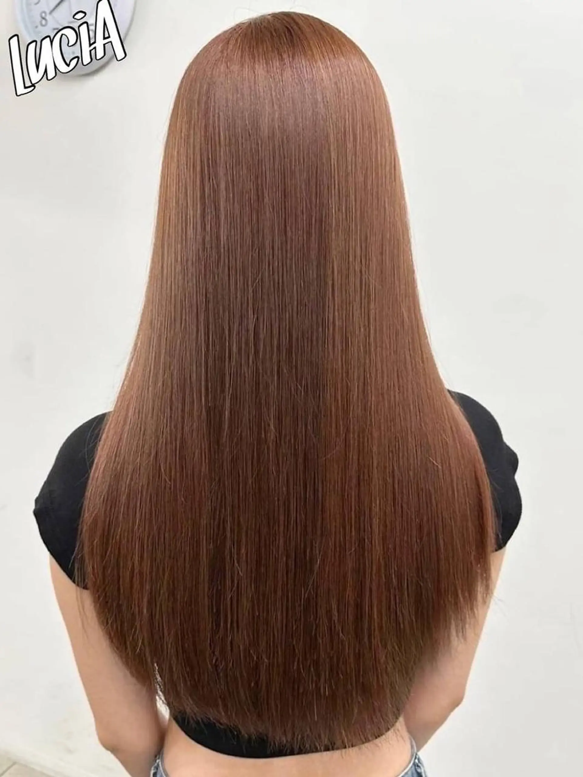 カラー ヘアアレンジ ロング MISAKIエクステ ブリーチ\5900のヘアスタイル