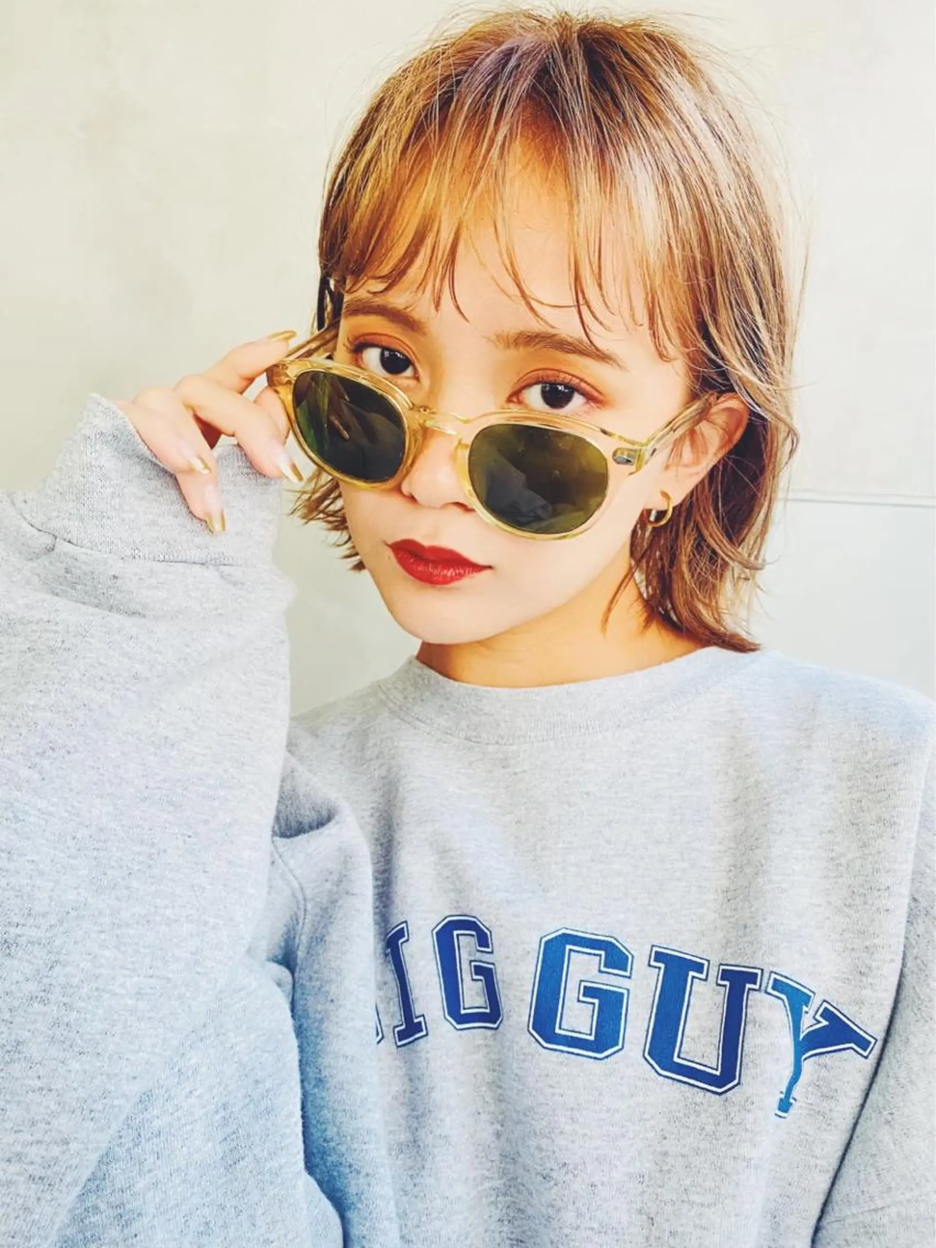 ミディアム オン眉 お気に入り数2.2万 🏆SHO🏆のヘアスタイル