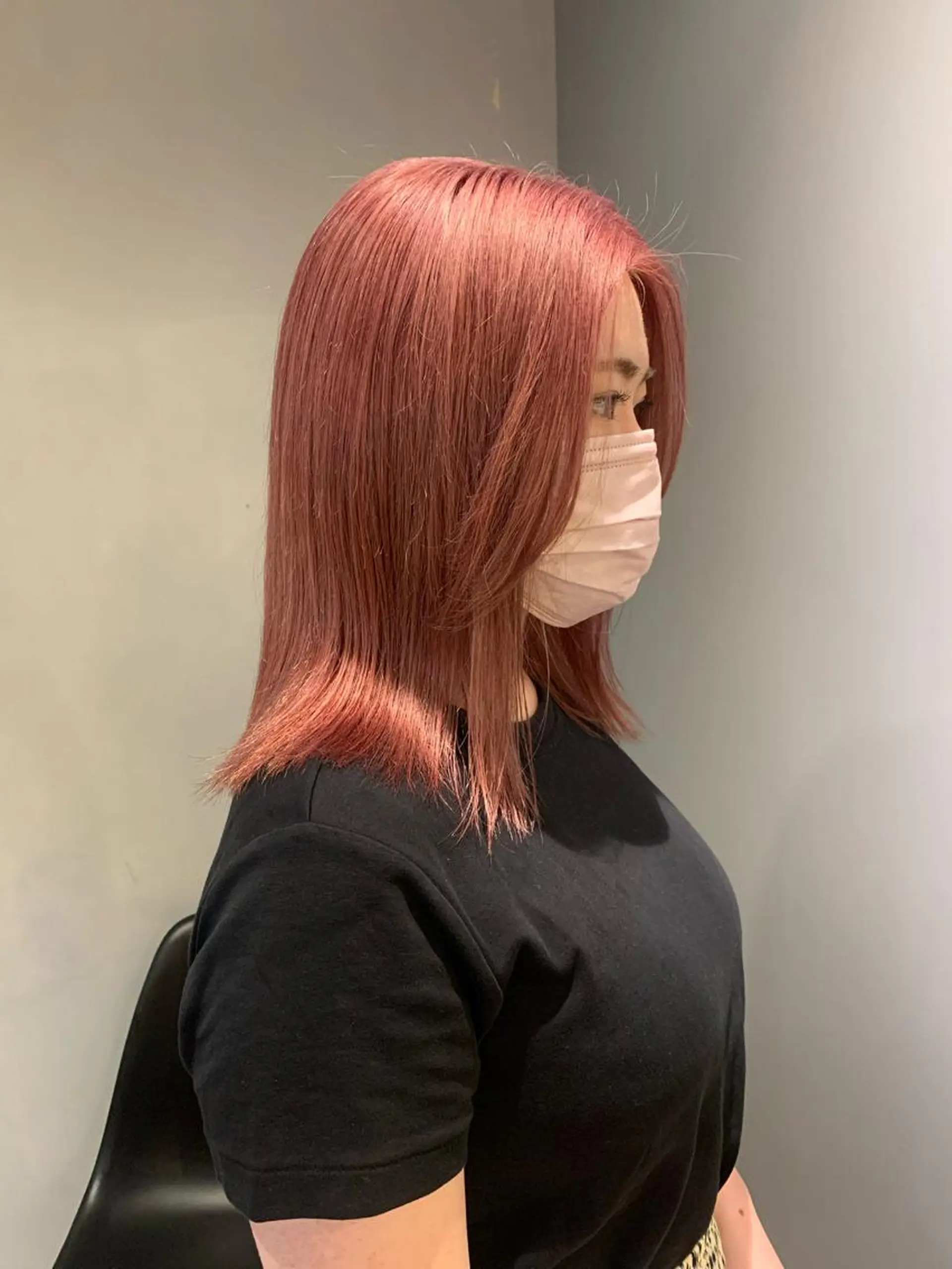 ミディアム カラー ヘアカラー 美髪・シールエクステ ホソタニリョウコのヘアスタイル