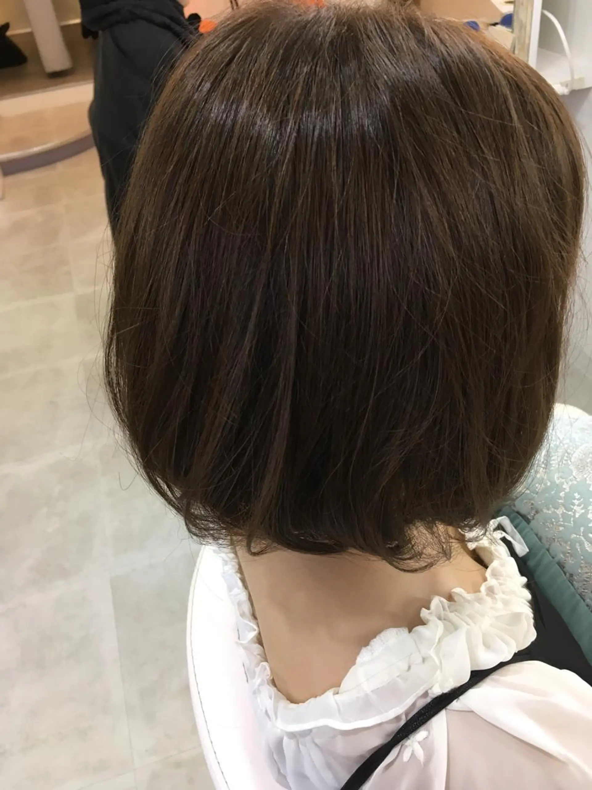 ショート ミディアム カラー 髪質改善 中川　翔のヘアスタイル