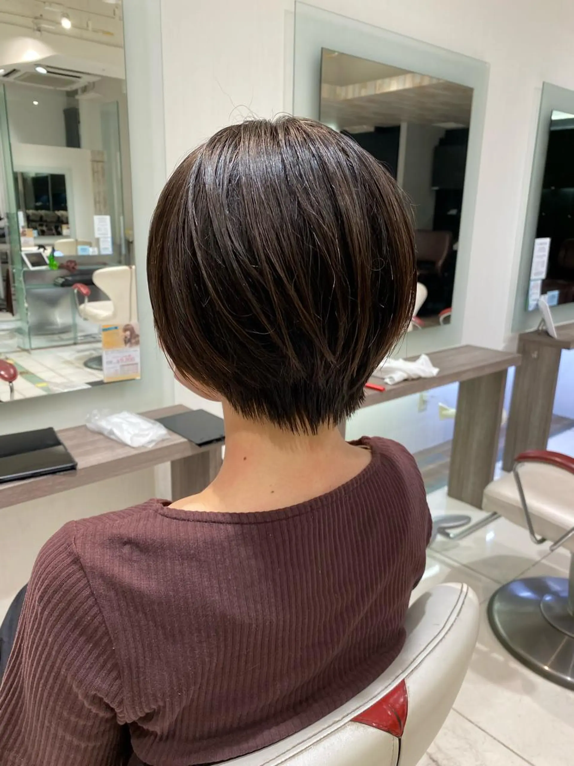 ショート 丸みショート ショートヘア 髪質改善　SHEER.銀座所属・銀座　髪質改善 ハシモトリュウタのヘアスタイル