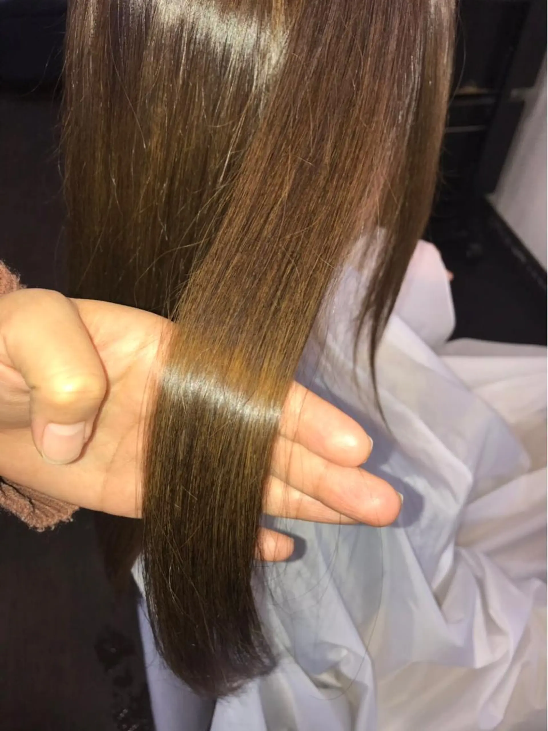 ロング カラー 髪質改善 トリートメント 美容室 リーフのヘアスタイル