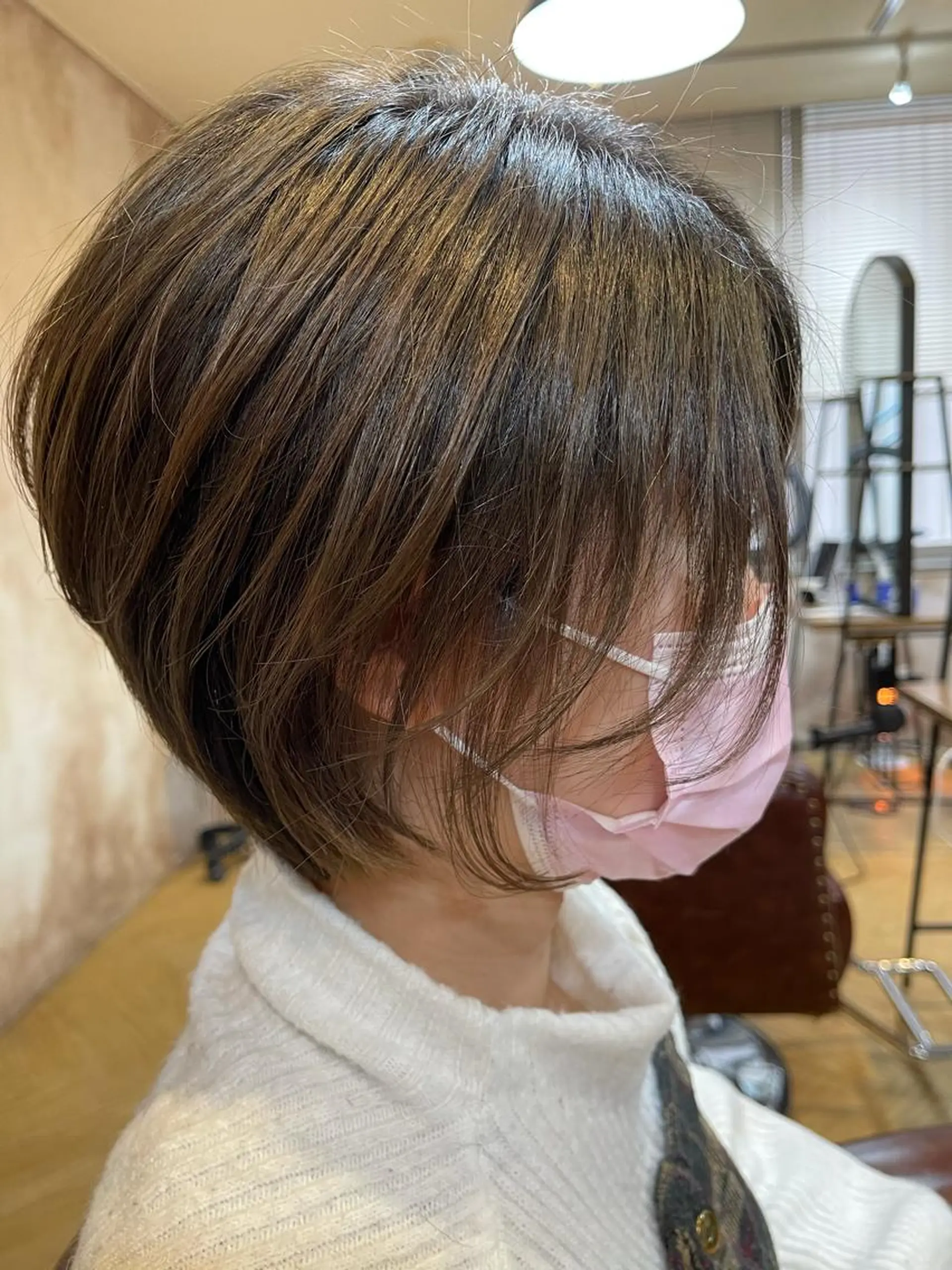 ショート カット ヘアカラー トリートメント antica YOSHIのヘアスタイル