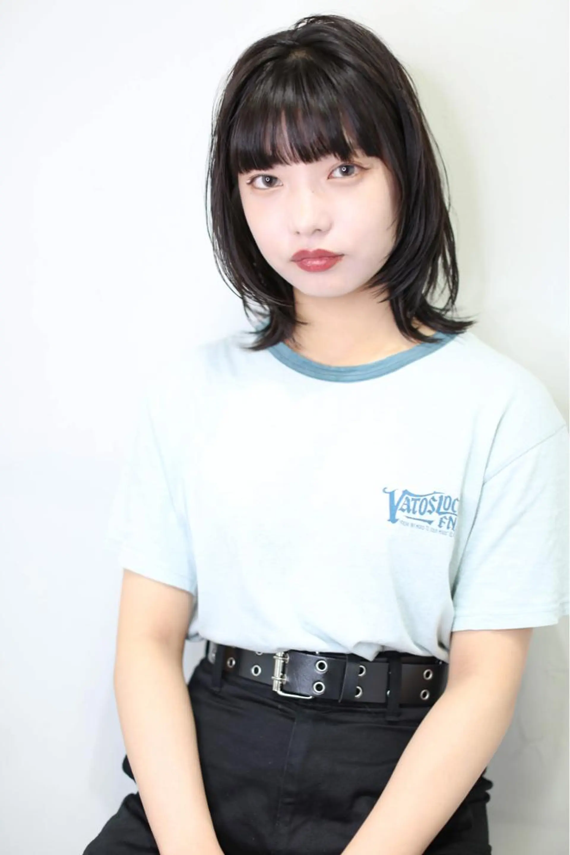 ショート カラー ボブ ウルフカット カット ヘアカラー 千葉 郁也のヘアスタイル