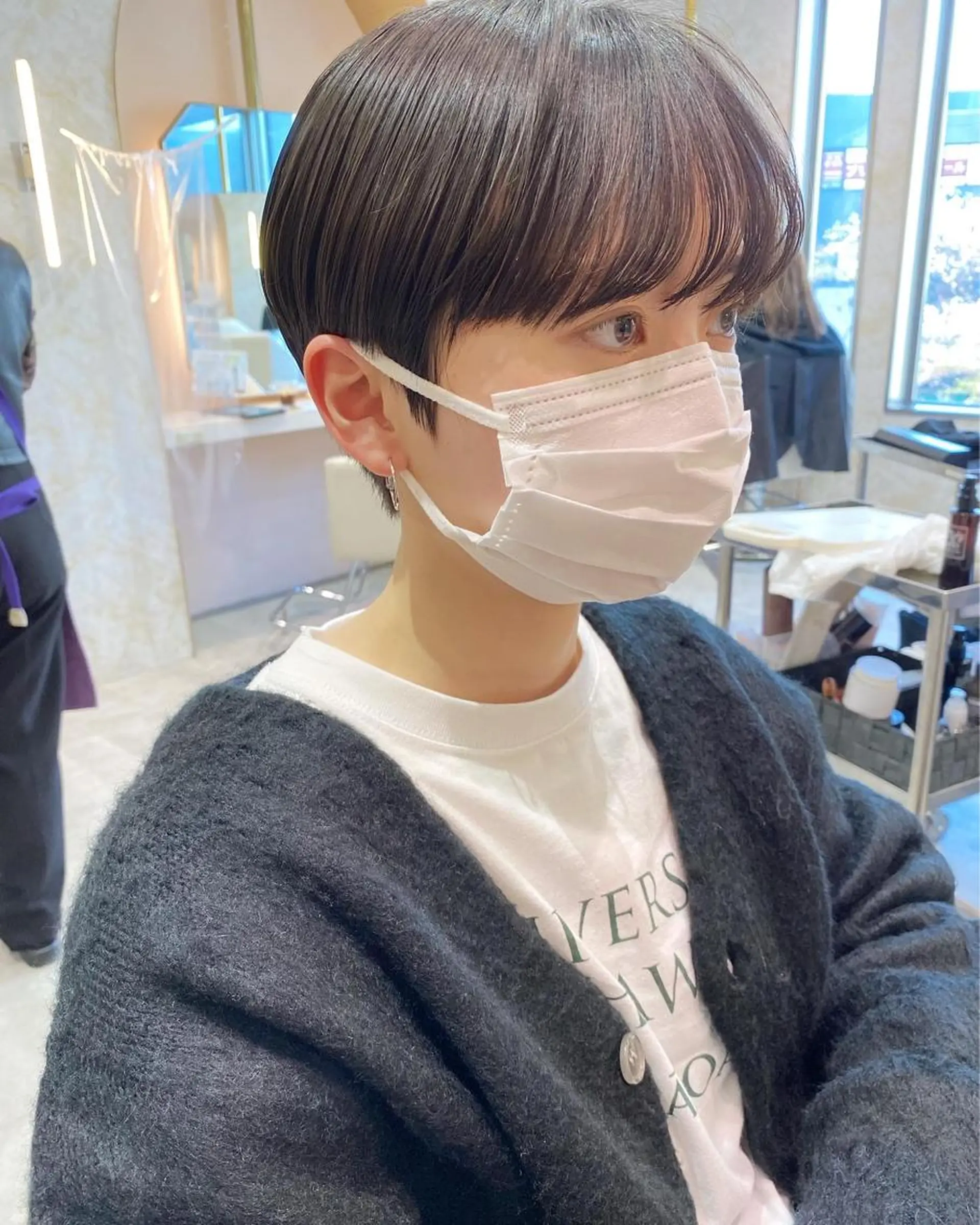 ショート パーマ 店長/mao/ 前髪/顔周りカットのヘアスタイル