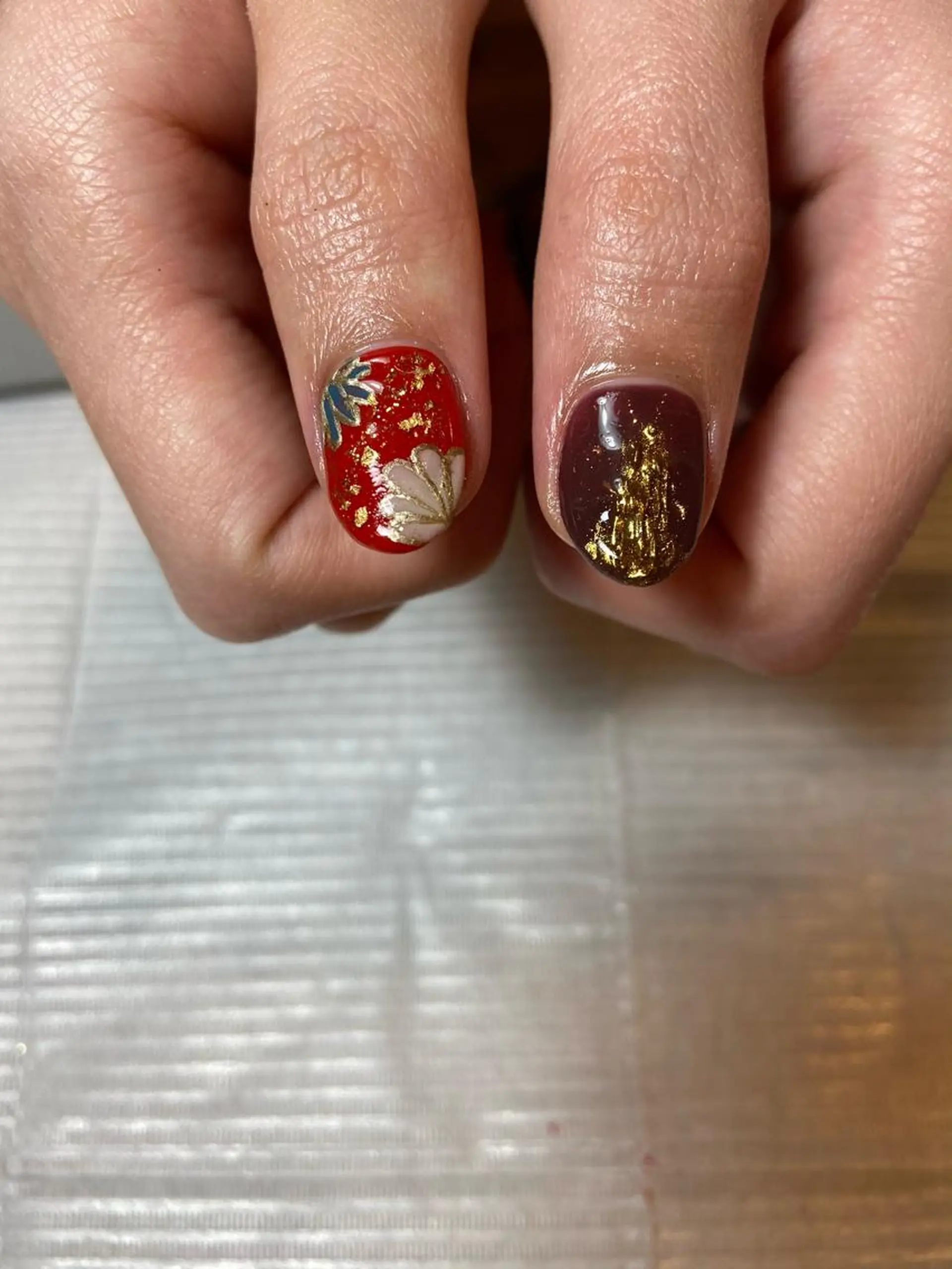 ネイル アートネイル 卒業式 ミラーネイル ニュアンスネイル 春ネイル . unffのネイルデザイン