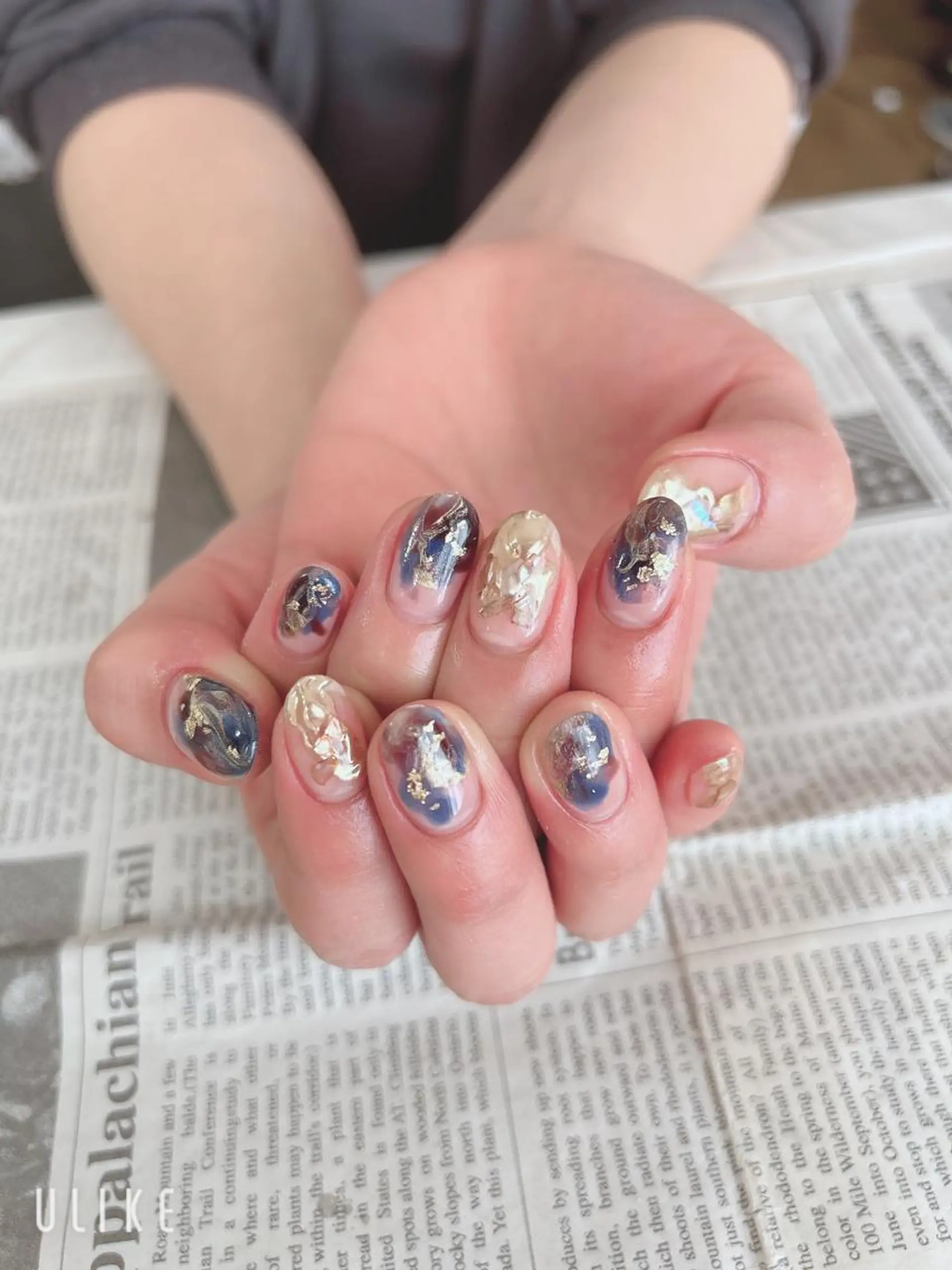 ネイル ミラーネイル ハンドネイル ハンドケア 森山 舞のネイルデザイン