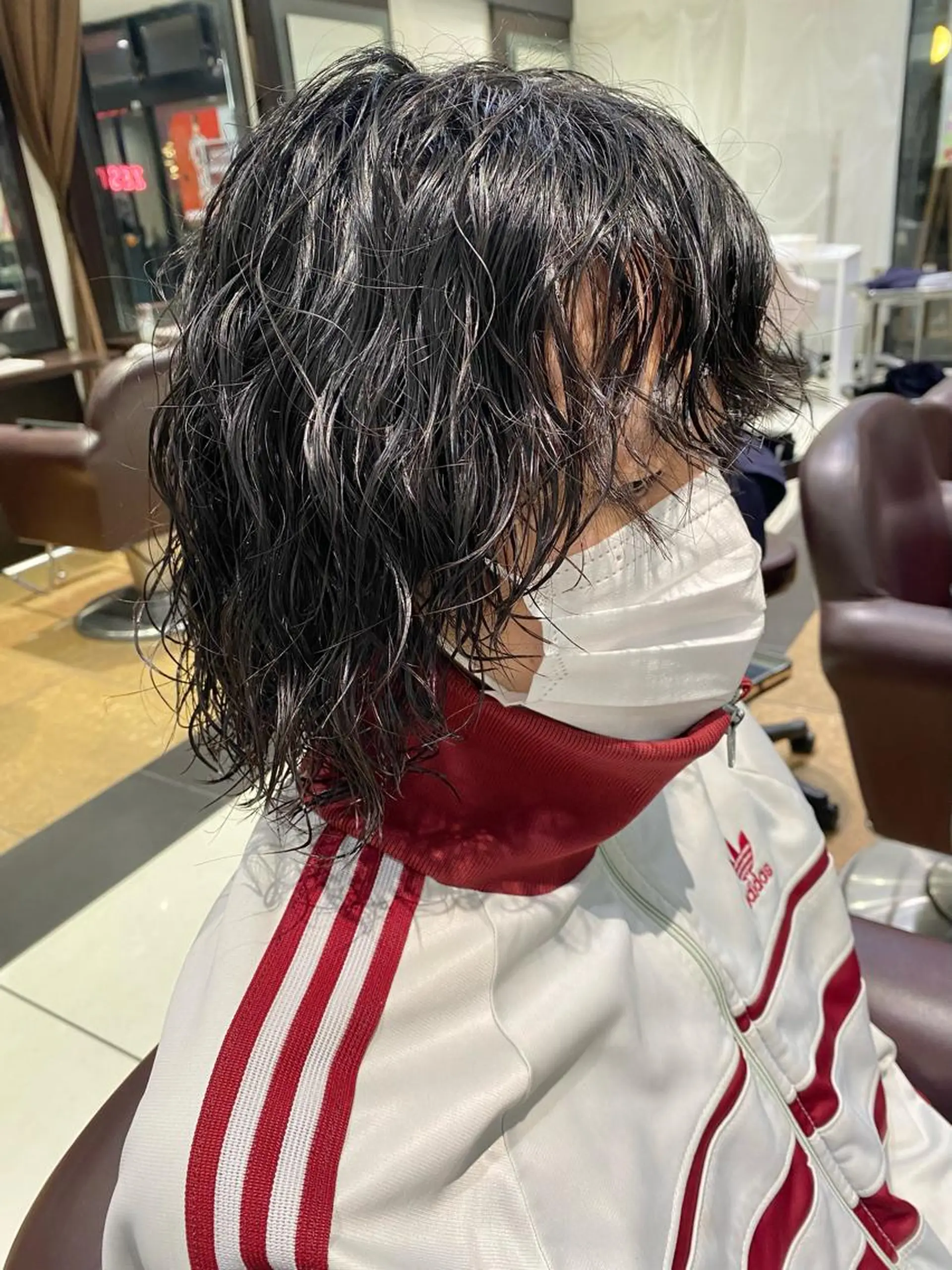 パーマ メンズ カット パーマ 酸スト/フェザー パーマ/三谷海斗のヘアスタイル