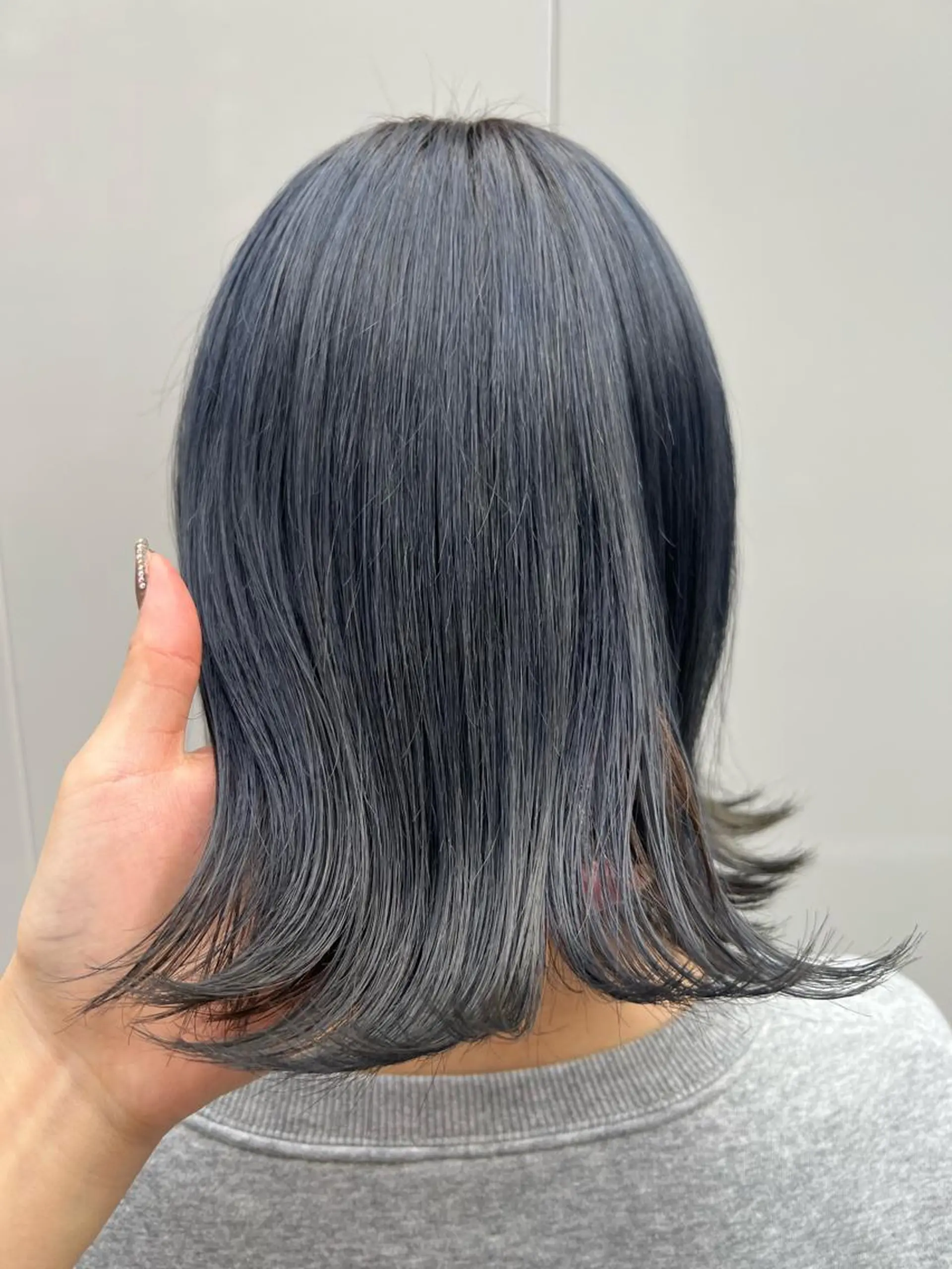 ミディアム カット ヘアカラー トリートメント 名駅/艶韓国風ヘア miyabiのヘアスタイル