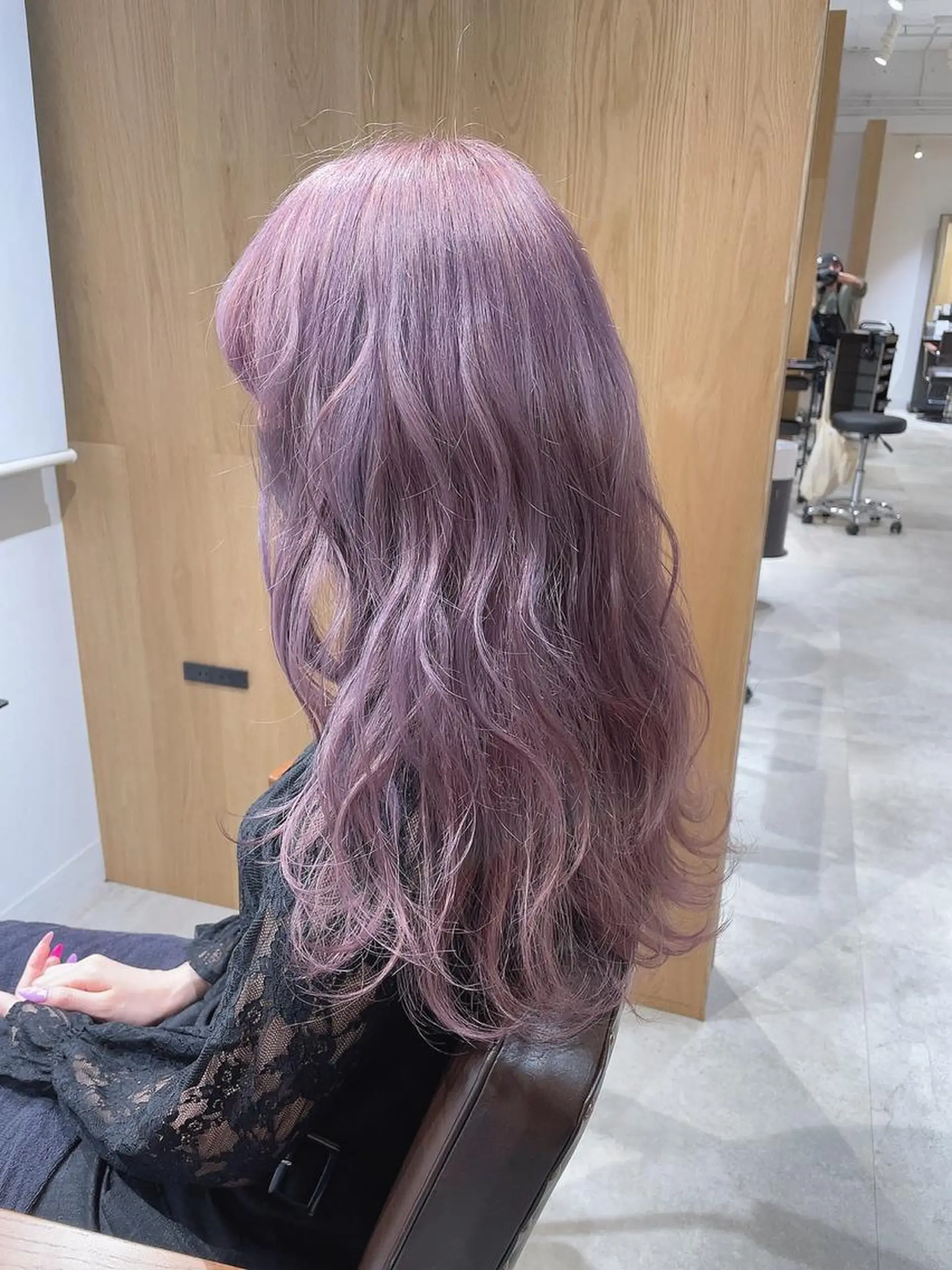 ロング カラー ヘアカラー トリートメント レイヤー/ハッシュ 渋谷/サッタのヘアスタイル