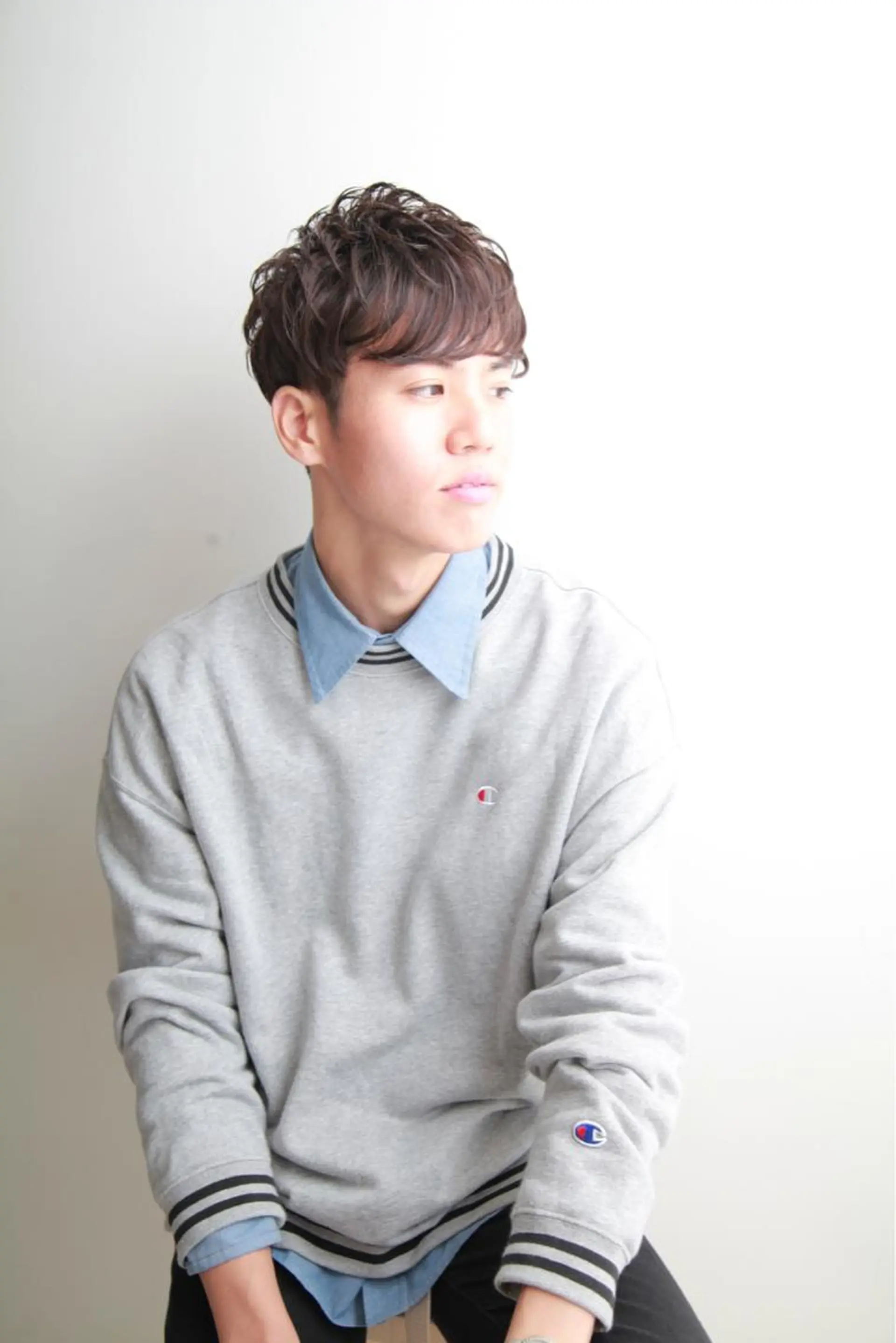 メンズ カット ヘアカラー パーマ レイヤー／パーマ 西山賢志のヘアスタイル