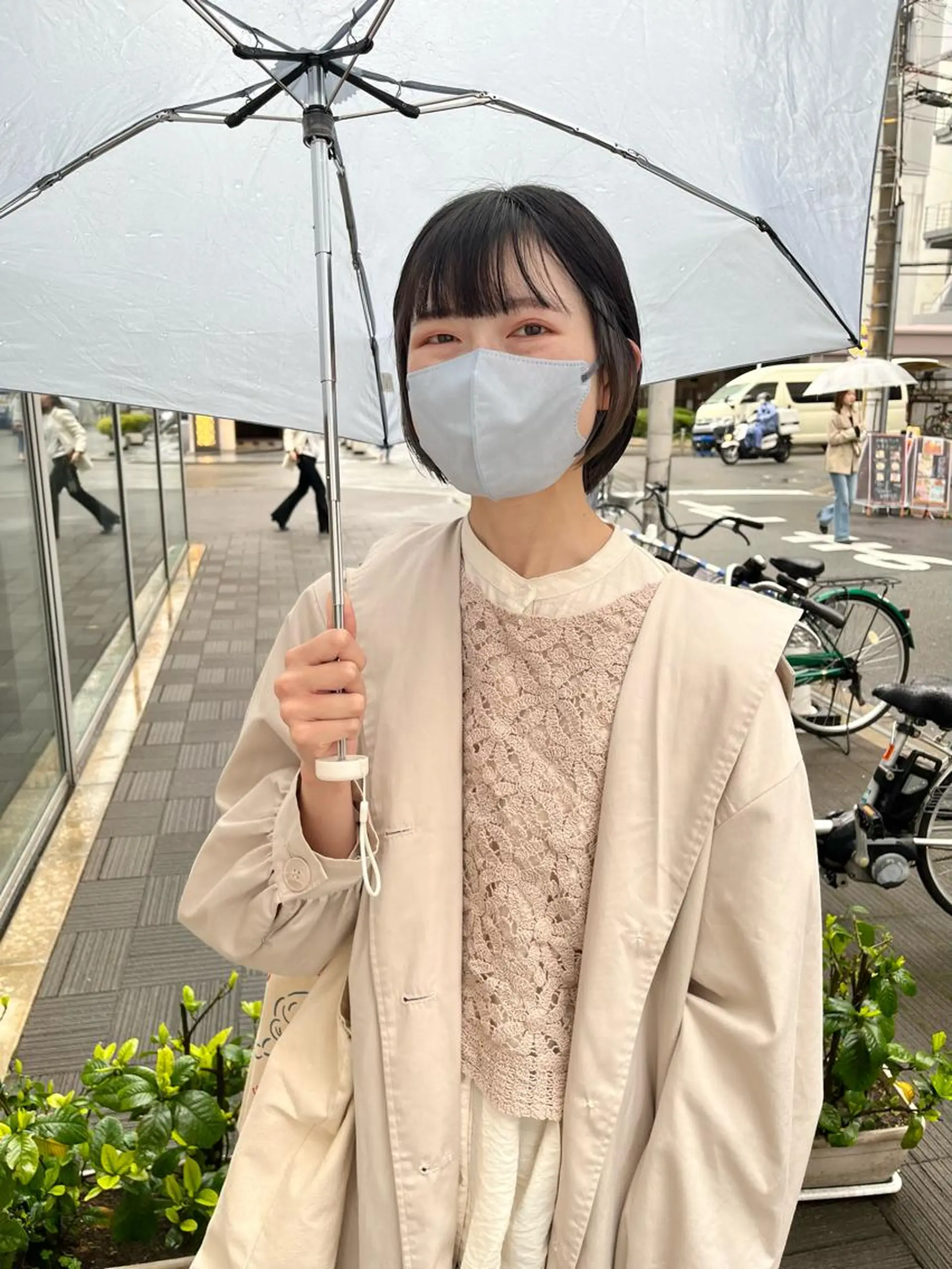 ショート カラー ダークグレー ダブルカラー ハイトーンカラー インナーカラー ボブ カット ヘアカラー ショート/パーマ/ カラー/FUKOのヘアスタイル