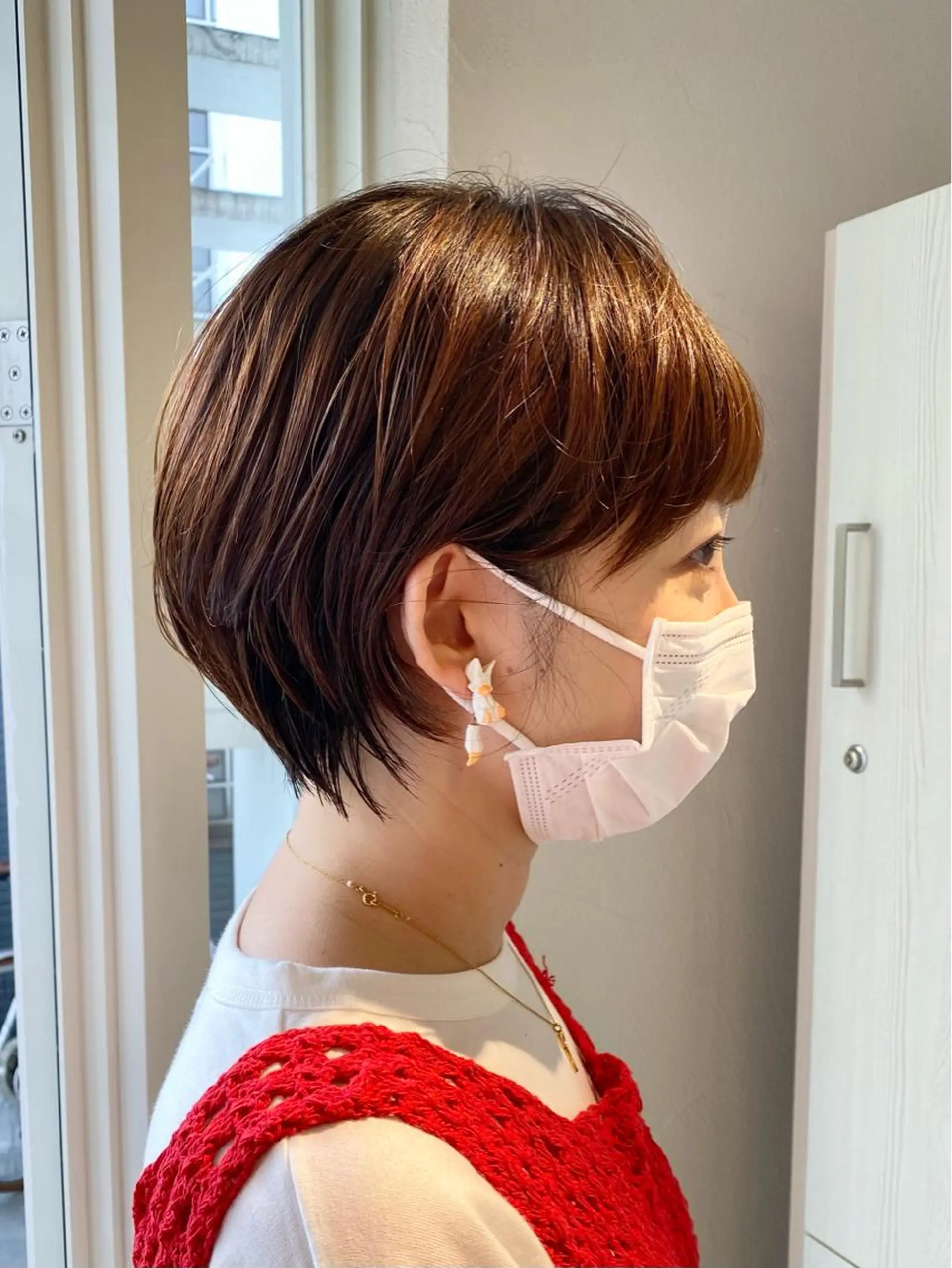 ショート カラー アクアカラー 髪質改善 ショートヘア トリートメント ヘアカラー トリートメント ❄️中川 慎之介❄️のヘアスタイル