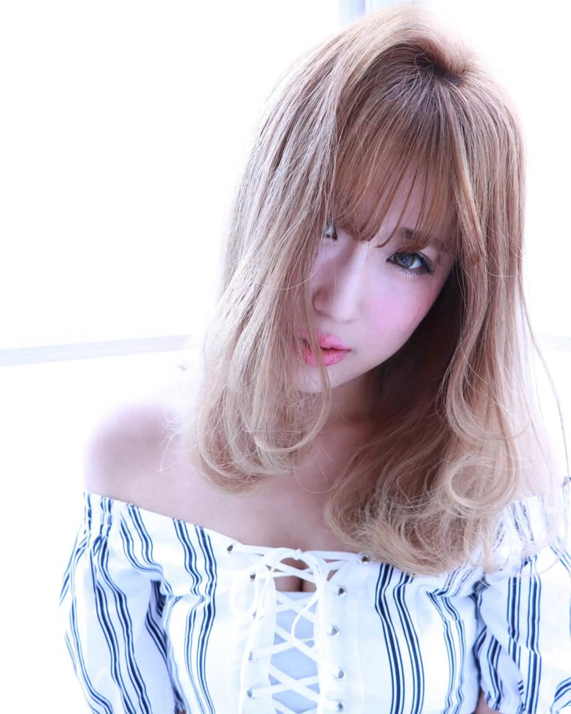 セミロング カラー エクステの神様 ▫️原島ユウヤ▫️のヘアスタイル