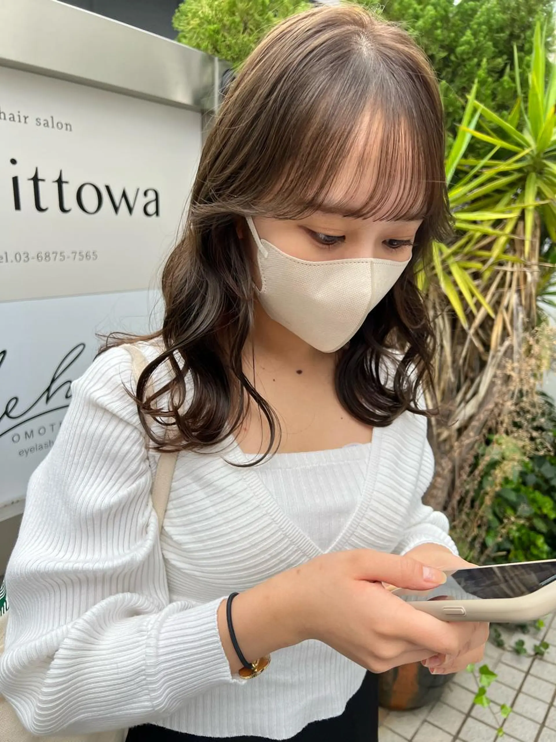 セミロング カラー カット ヘアカラー トリートメント 似合わせヘア🫶🏻 つきいてるみのヘアスタイル