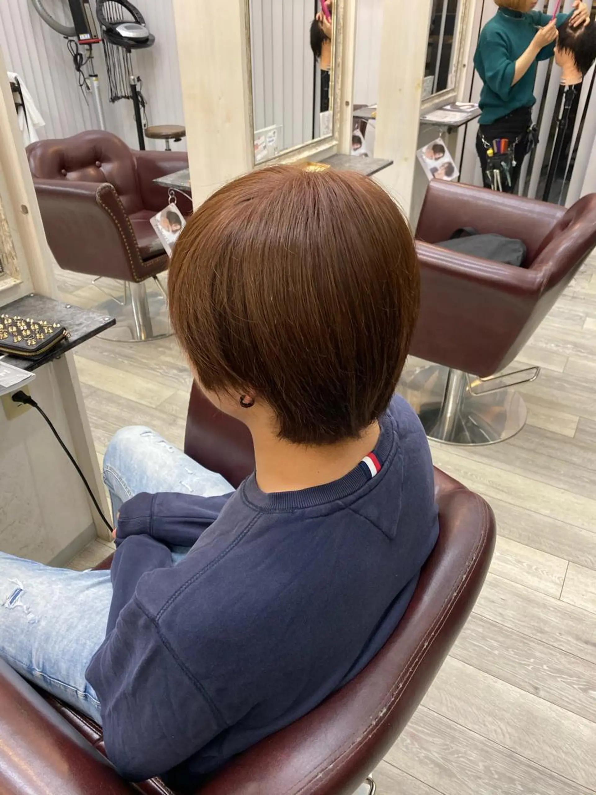 カラー メンズ ブラウンカラー ナチュラルブラウン 足利/透明感カラー/ GRACE/りおのヘアスタイル