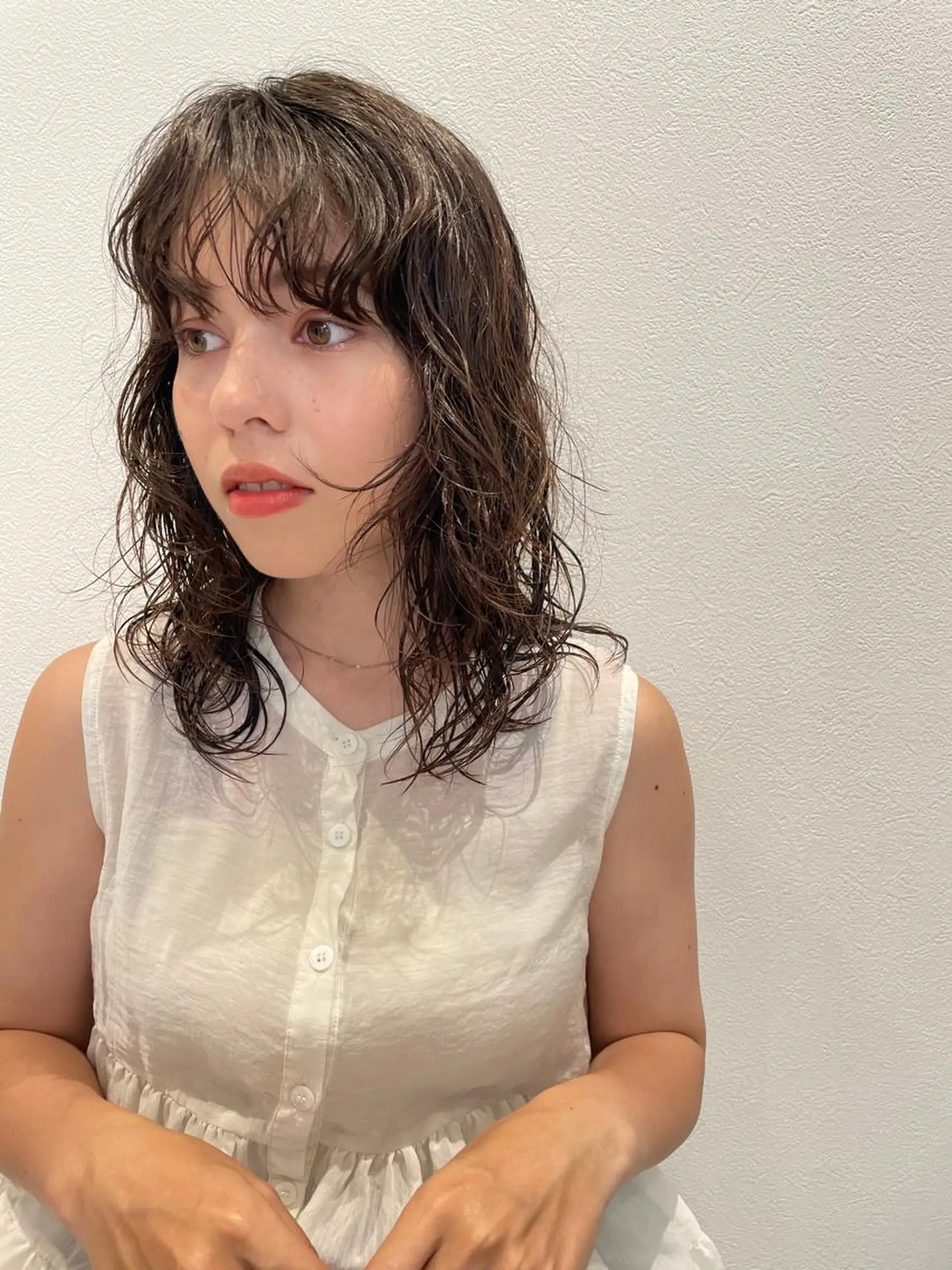 セミロング パーマ YUKI 新宿 カット/パーマのヘアスタイル