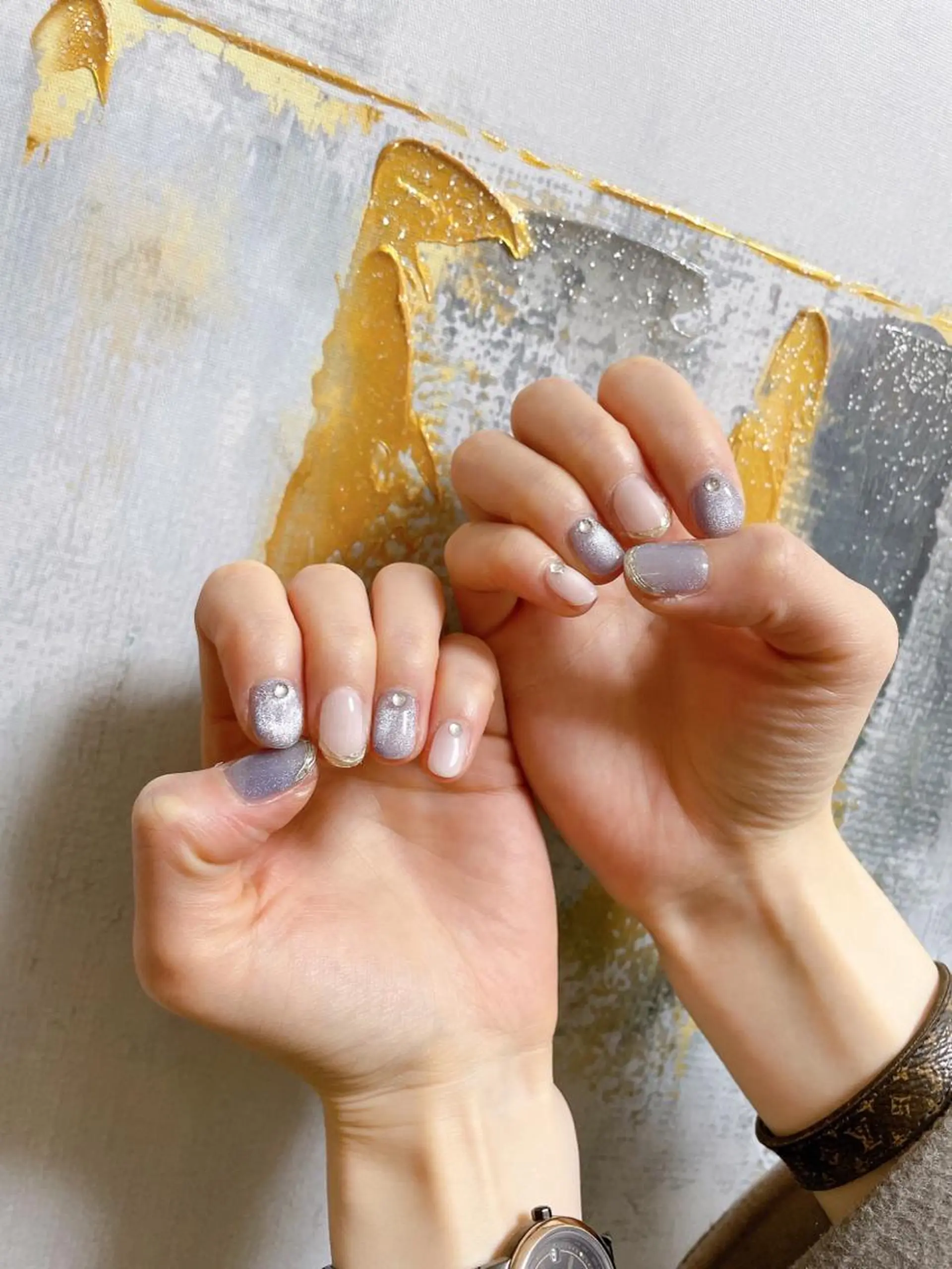 ネイル オーロラネイル フラワーネイル フットネイル フレンチネイル ジェルネイル Mogu nail 二子玉川のネイルデザイン