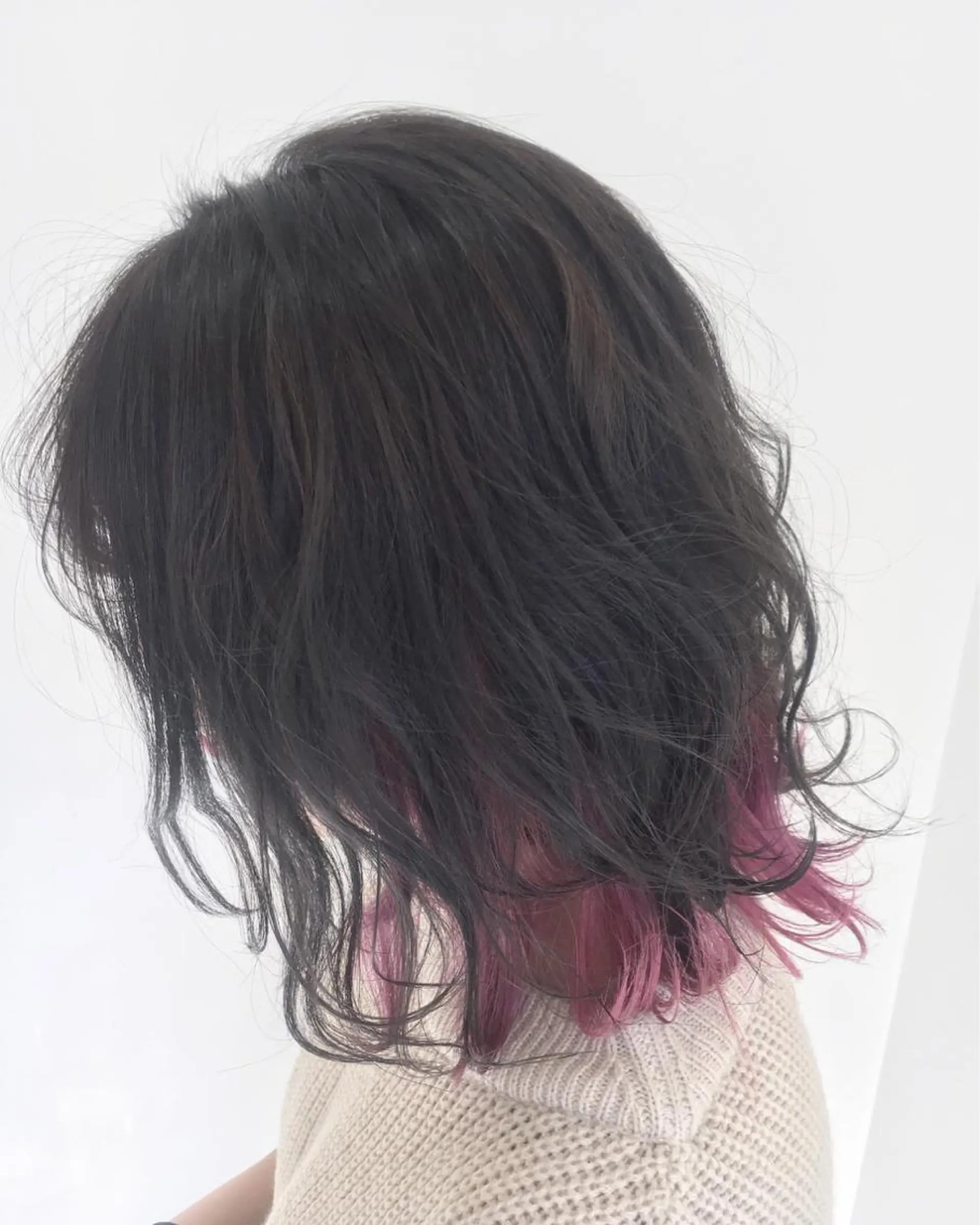 ミディアム カラー ピンクカラー ヘアカラー 永井 大希のヘアスタイル