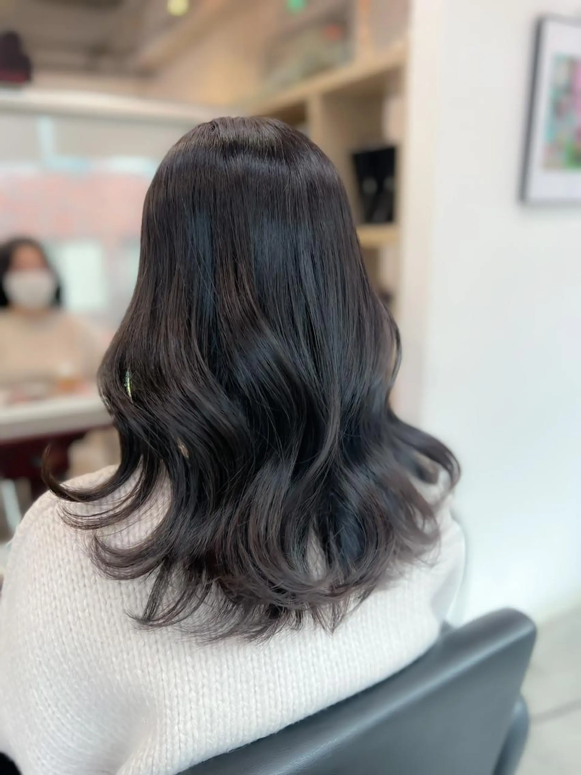 ミディアム カラー カット ヘアカラー トリートメント LITTY所属・レイヤー/髪質改善 /山永圭介のヘアスタイル