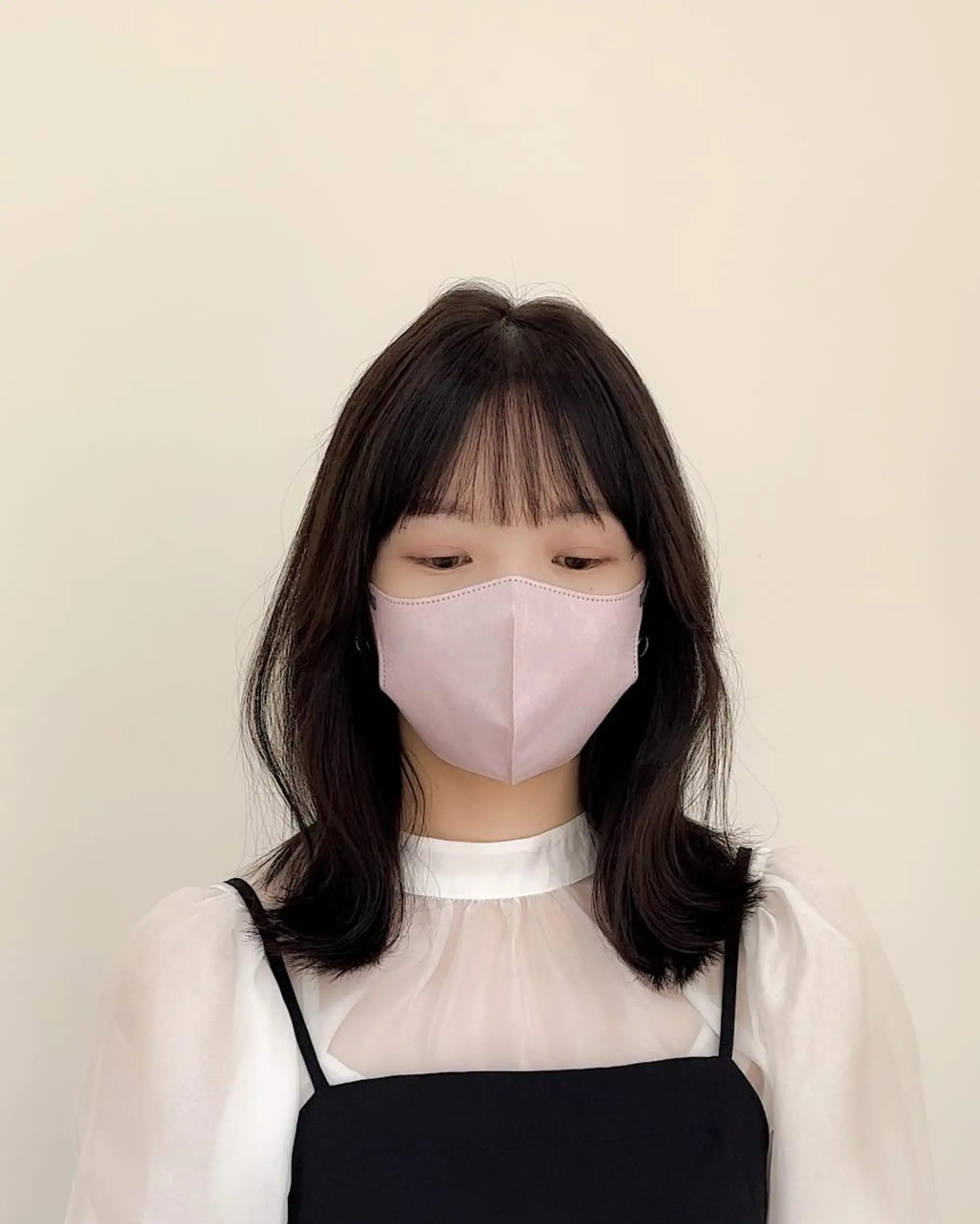 ミディアム くびれヘア 顔周りカット くびれレイヤー レイヤーカット ミタニ/髪質改善 /レイヤーカットのヘアスタイル