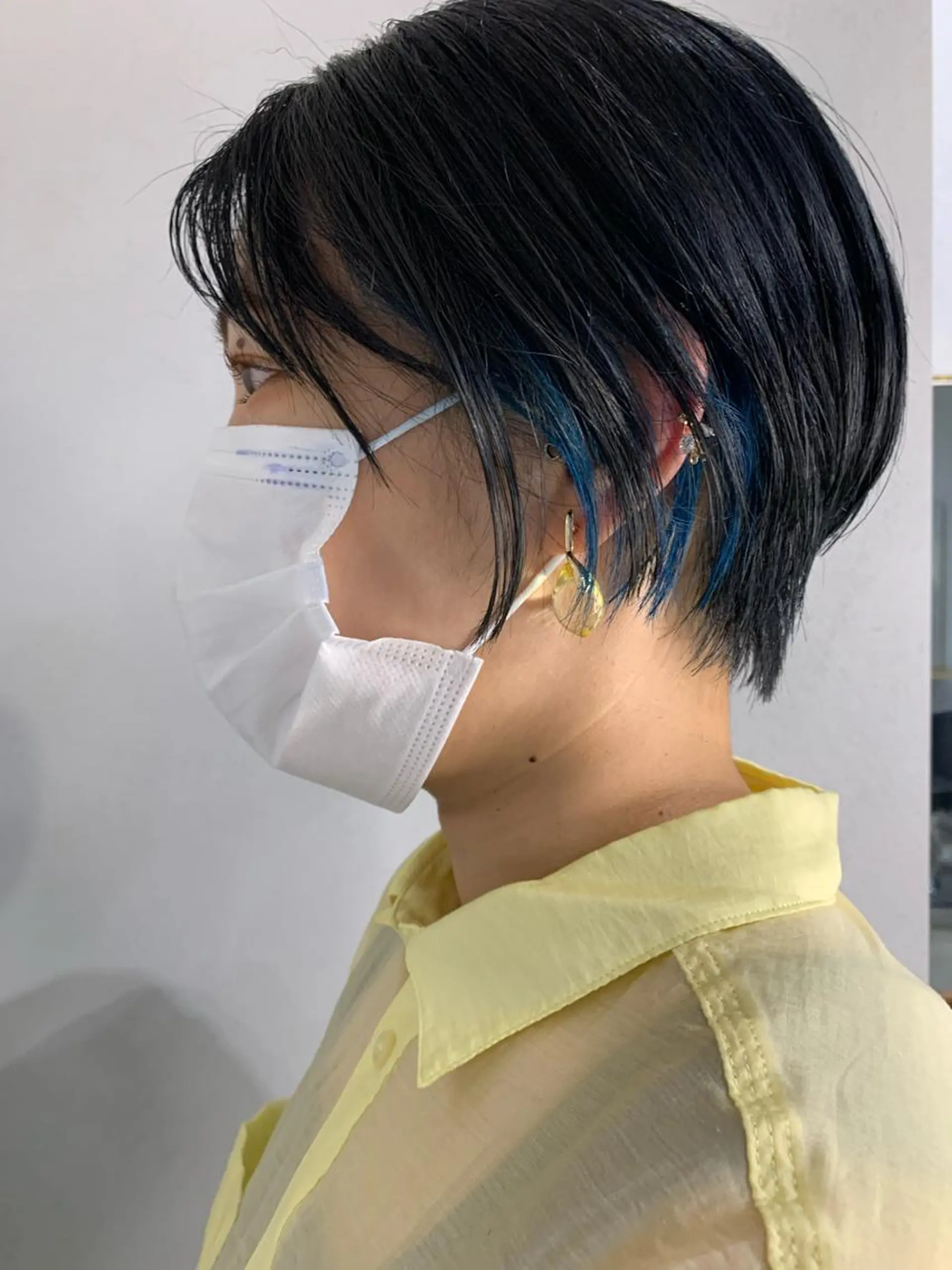 ショート カラー ボブパーマコテ巻き風 パーマNo1深江秀平のヘアスタイル