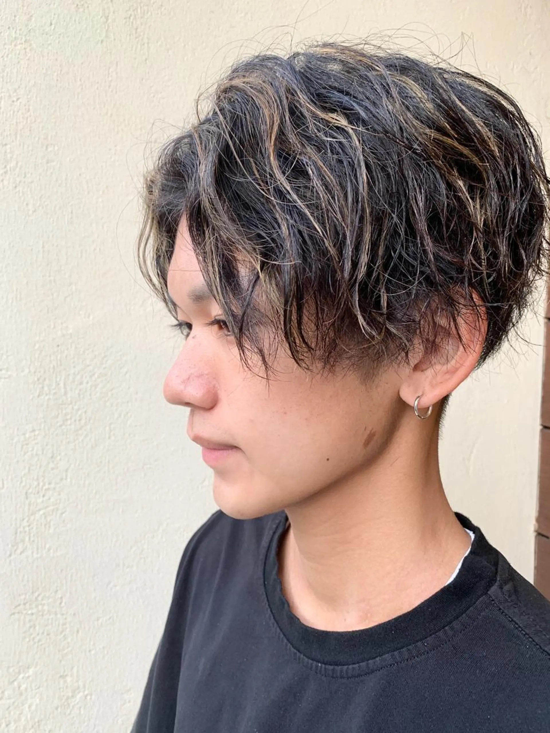 パーマ メンズ カット パーマ 清光 泰之のヘアスタイル