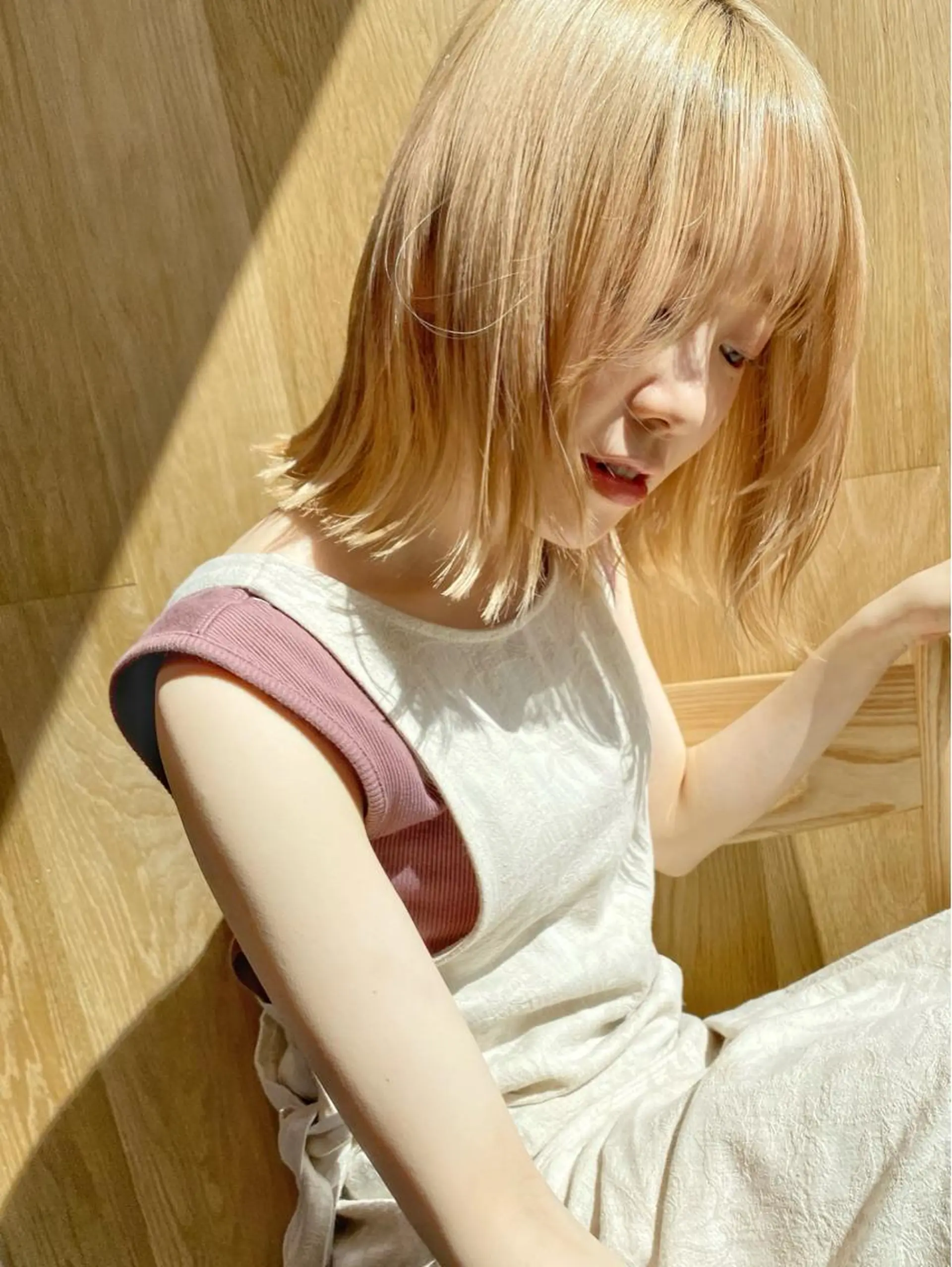 ミディアム カラー ブリーチ ケアブリーチ GO TODAY SHAiRE SALON Arc店所属・🉐メンズヘア特化 men's/ケンイチのヘアスタイル