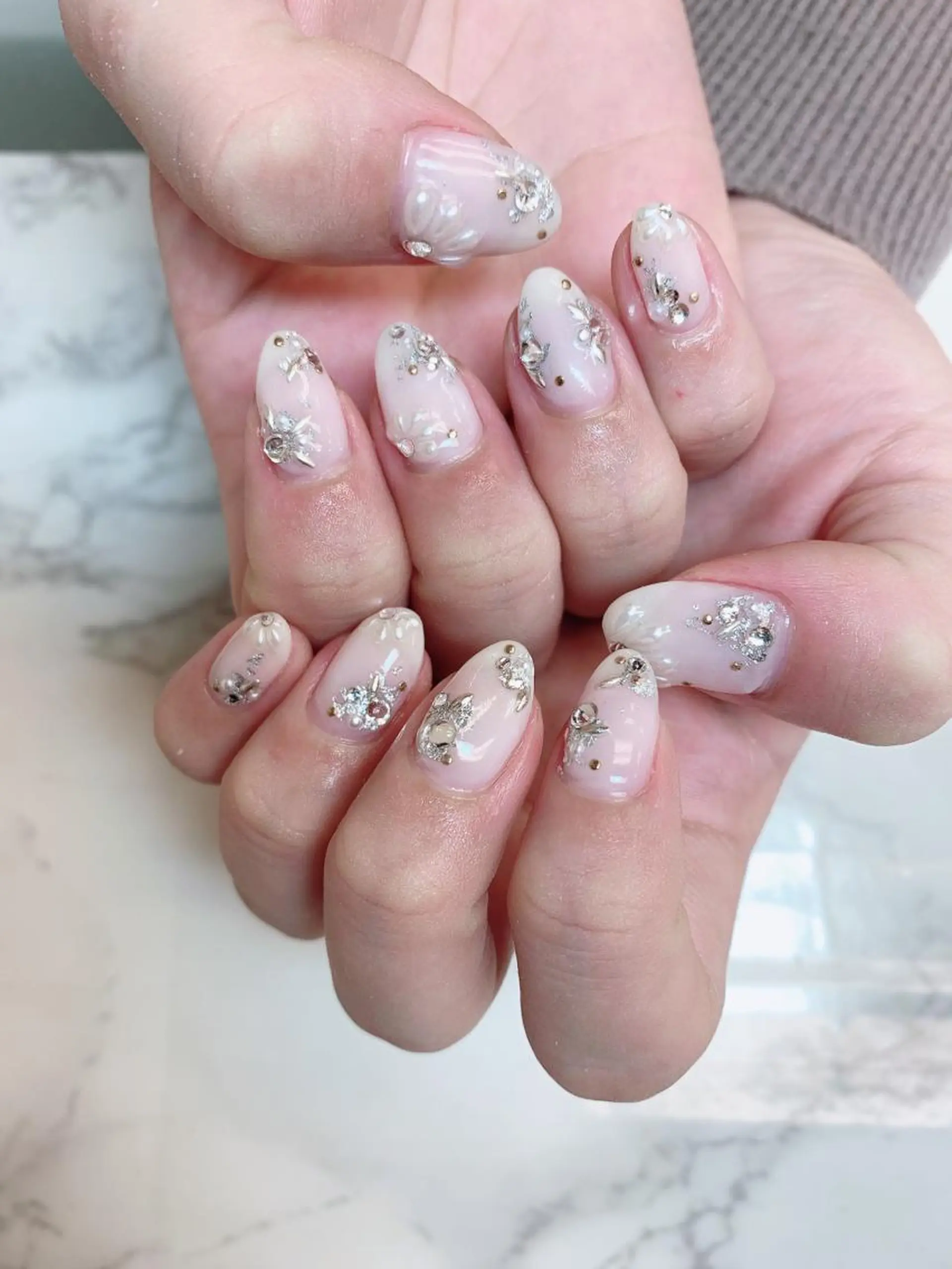 ネイル ブライダルネイル Blancnail 江口のネイルデザイン
