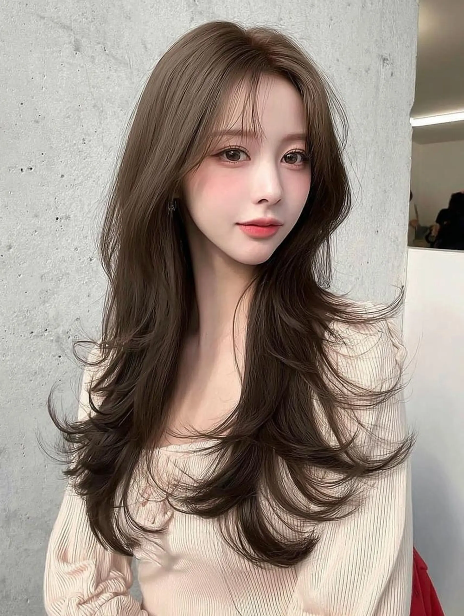 ロング 髪質改善 縮毛矯正 トリートメント 酸熱トリートメント カット ヘアカラー トリートメント 絹髪矯正/艶カラー /透明感/石田桃子のヘアスタイル