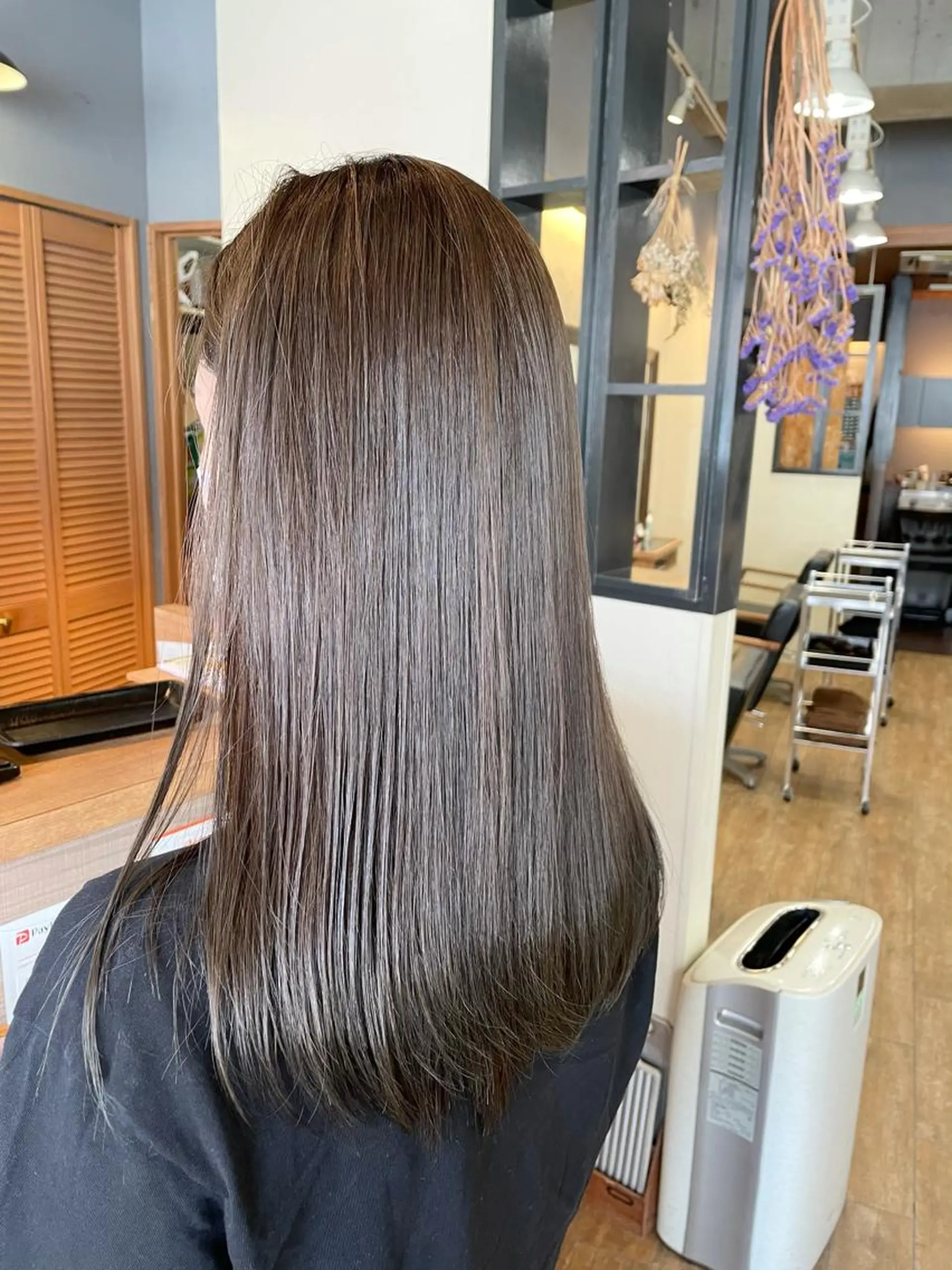 ロング カラー グレージュ イルミナカラー モカグレージュ OPShair　ANELLO所属・ショート/ボブ/ メンズ/縮毛矯正のヘアスタイル