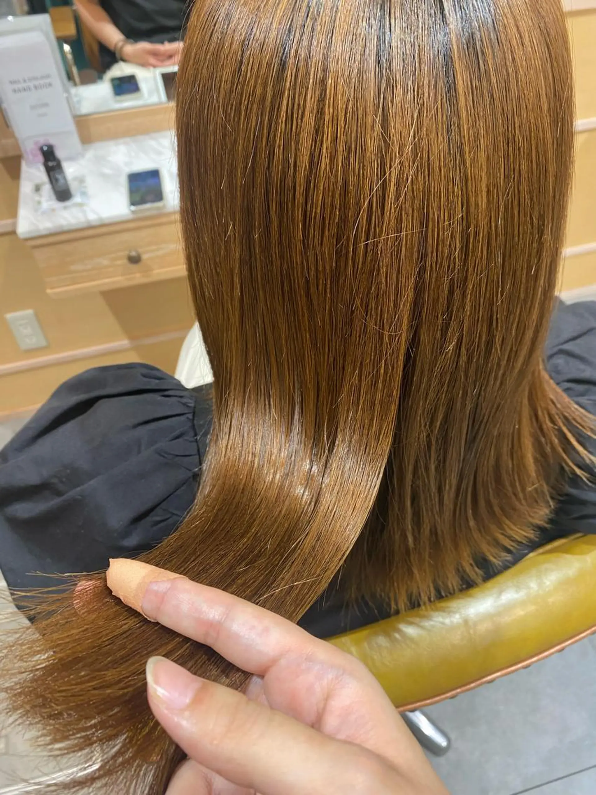 セミロング 縮毛矯正 トリートメント 古林 彩花のヘアスタイル