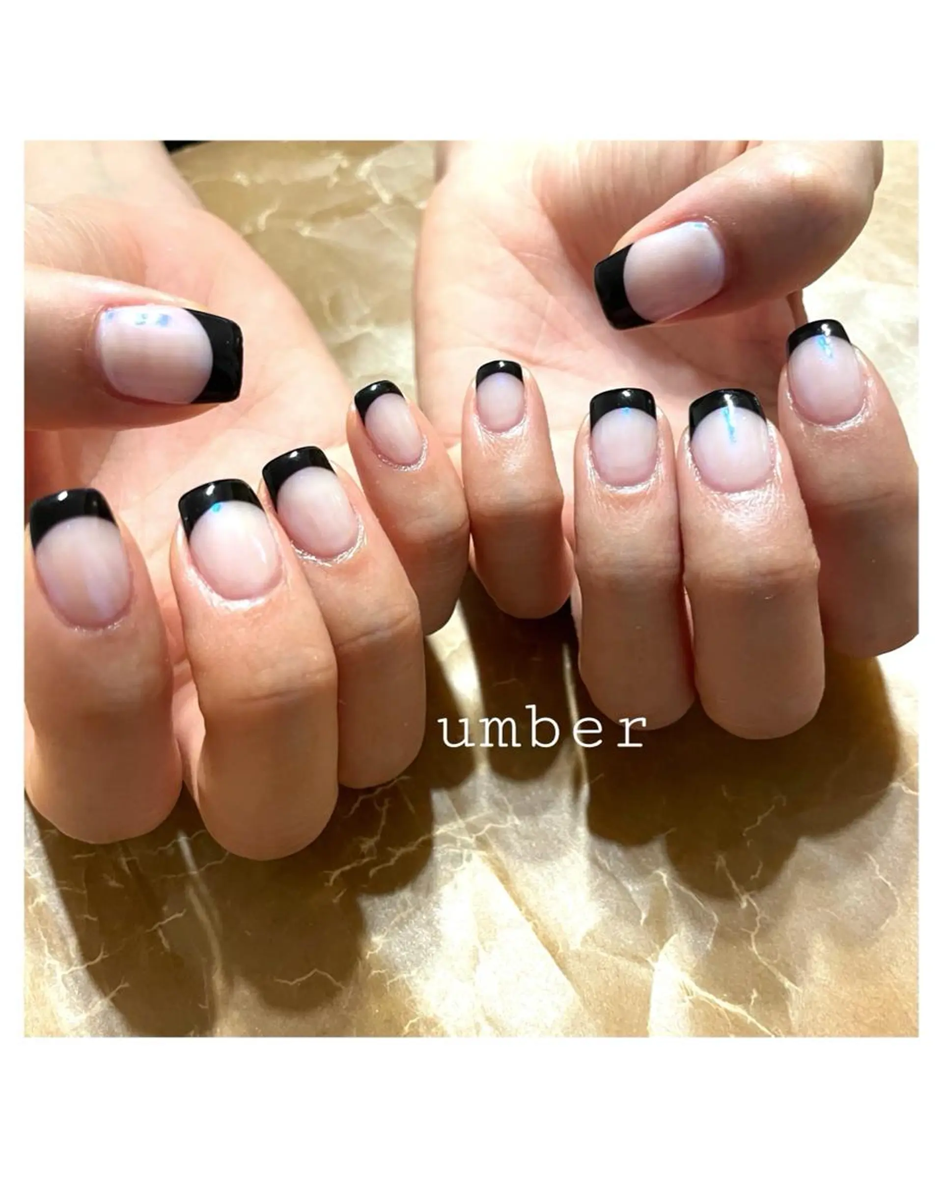 ネイル クリアネイル フラッシュネイル フットネイル フレンチネイル マグネットネイル ハンドネイル umber 三茶1分のネイルデザイン