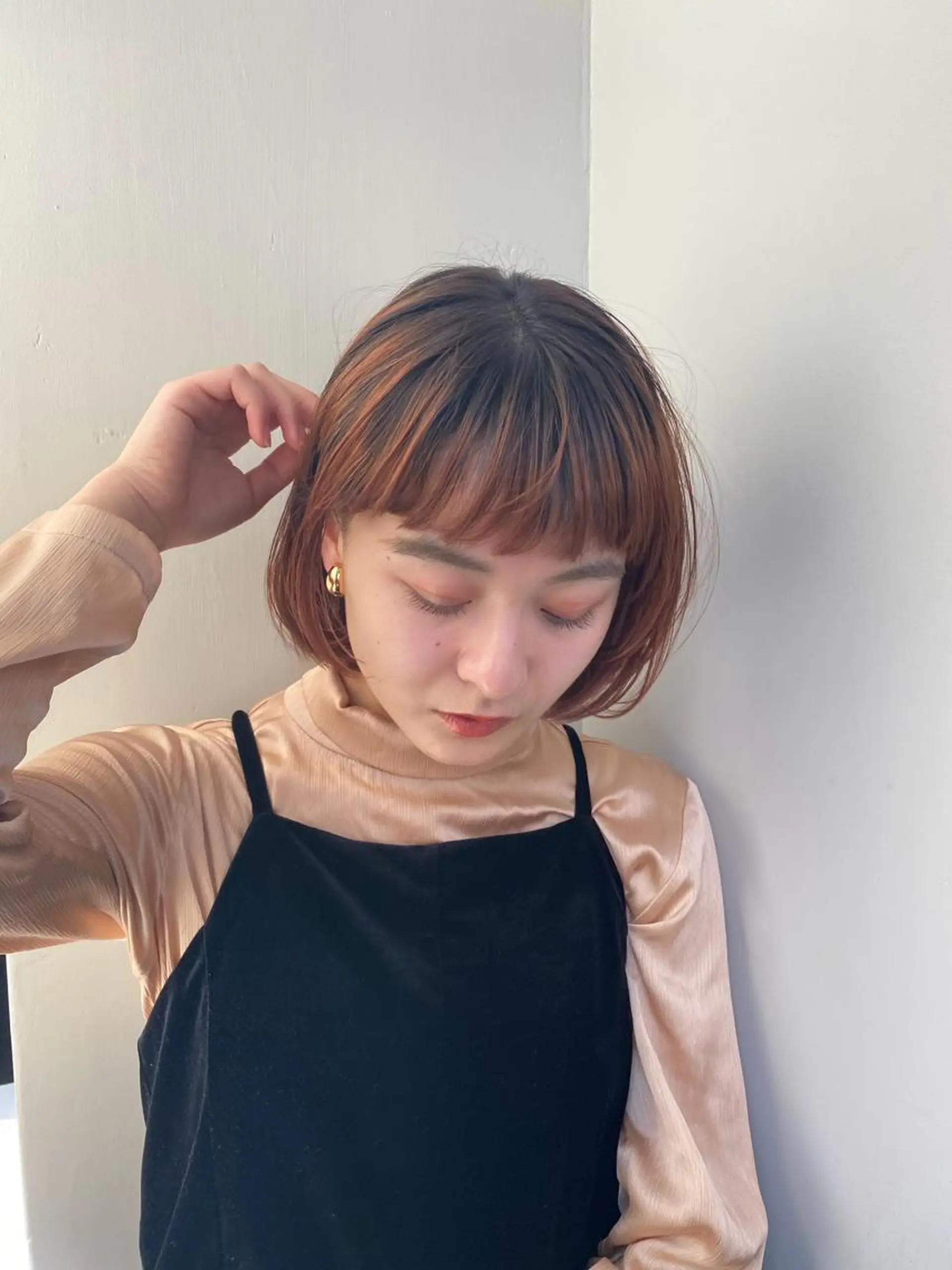 ミディアム カラー カラー指名No.1 土井新治❄️のヘアスタイル