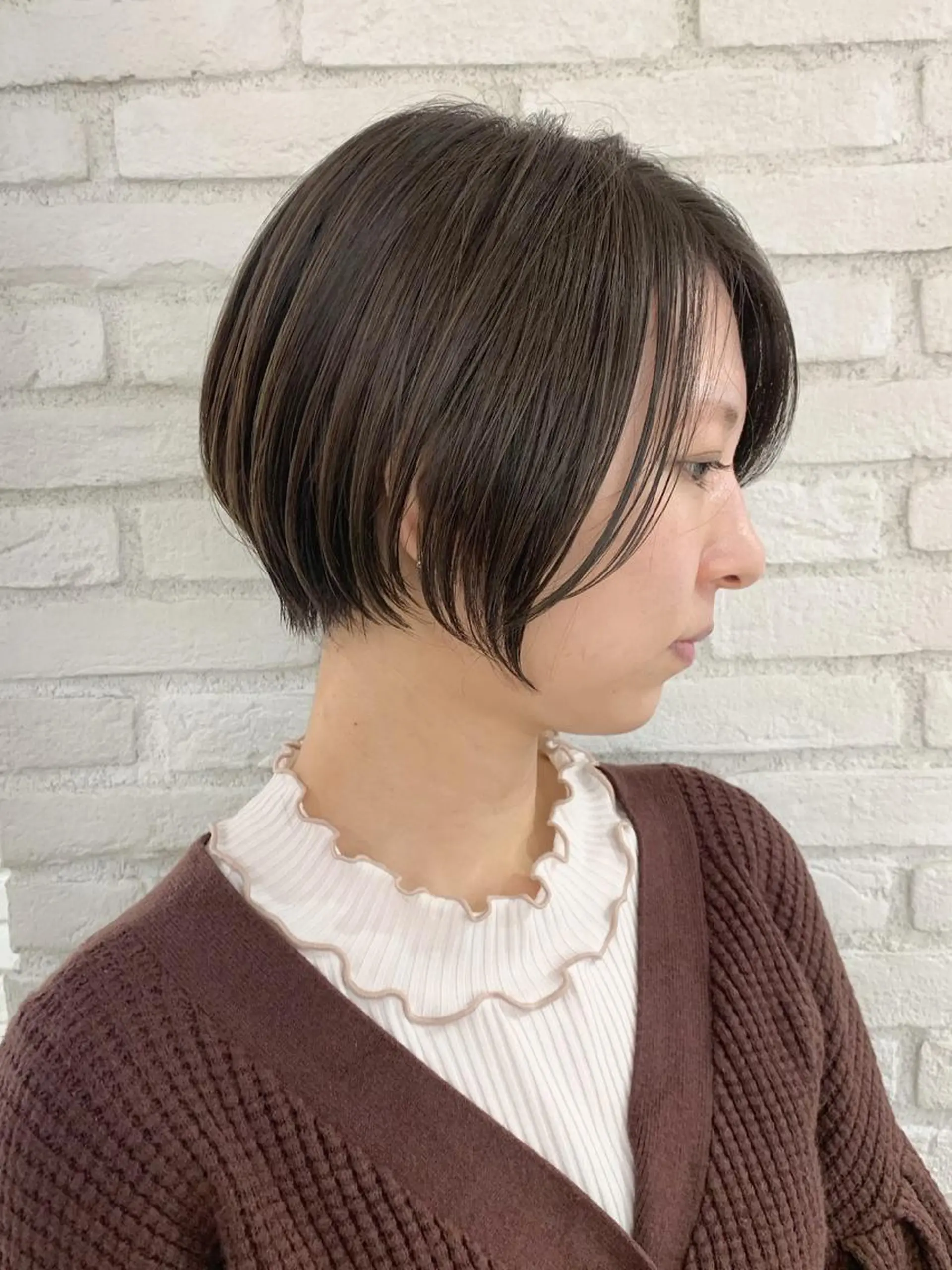 ショート カラー ショートヘア 伊 杏のヘアスタイル