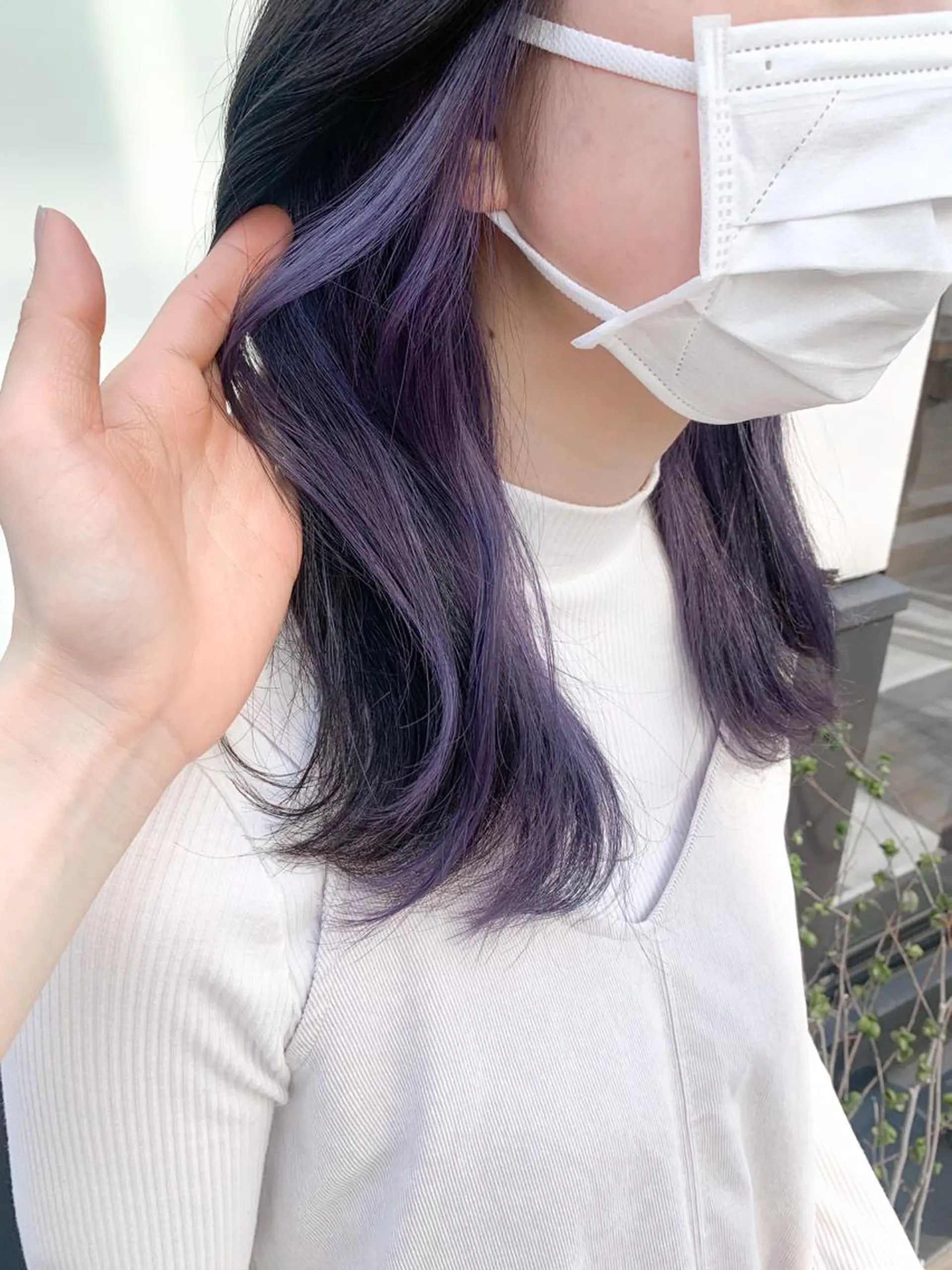 セミロング カラー ヘアアレンジ ヘアカラー トリートメント yuka .のヘアスタイル