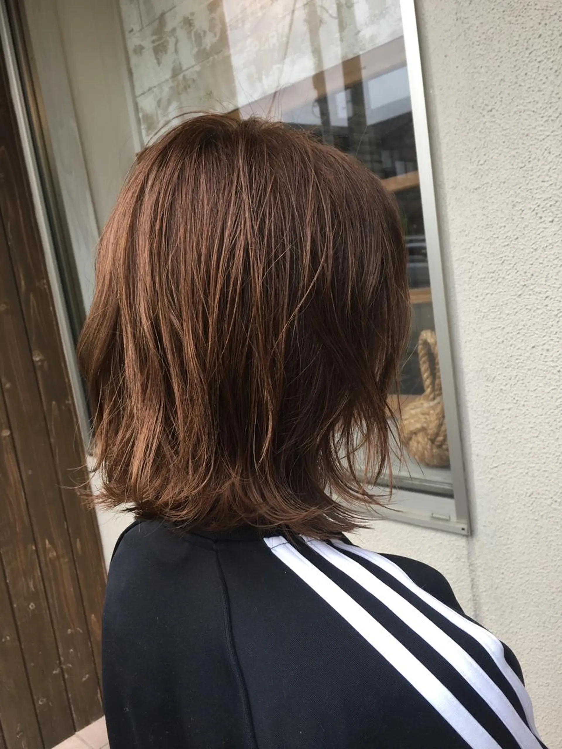 ミディアム カラー ヘアアレンジ ボブレイヤー アッシュ ボブ レイヤーカット holm hair所属・酒井 透のヘアスタイル