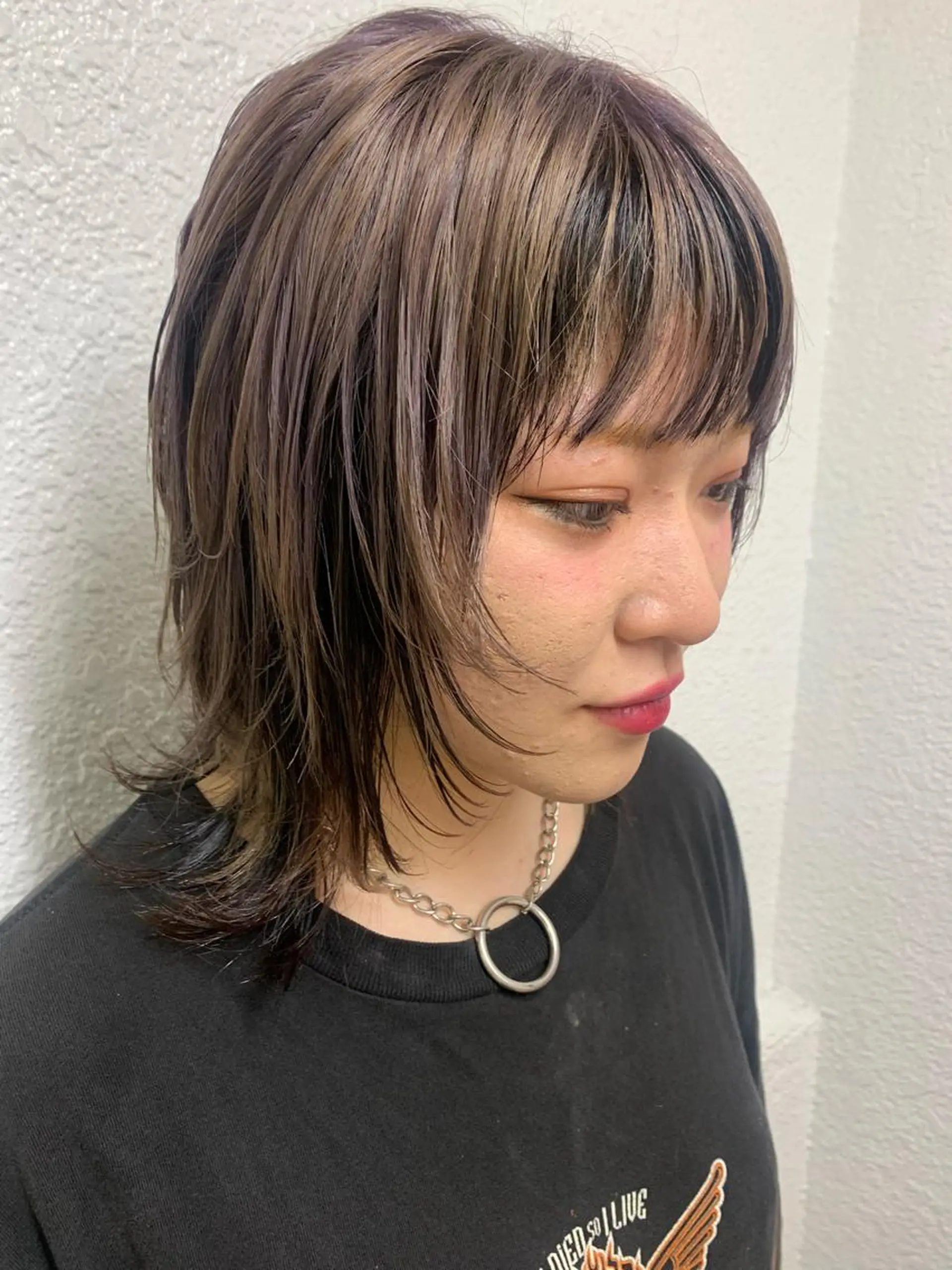 ショート ウルフカット ヘアカラー 🧨ブリーチー×ボブ レイヤー💎じゅえるのヘアスタイル