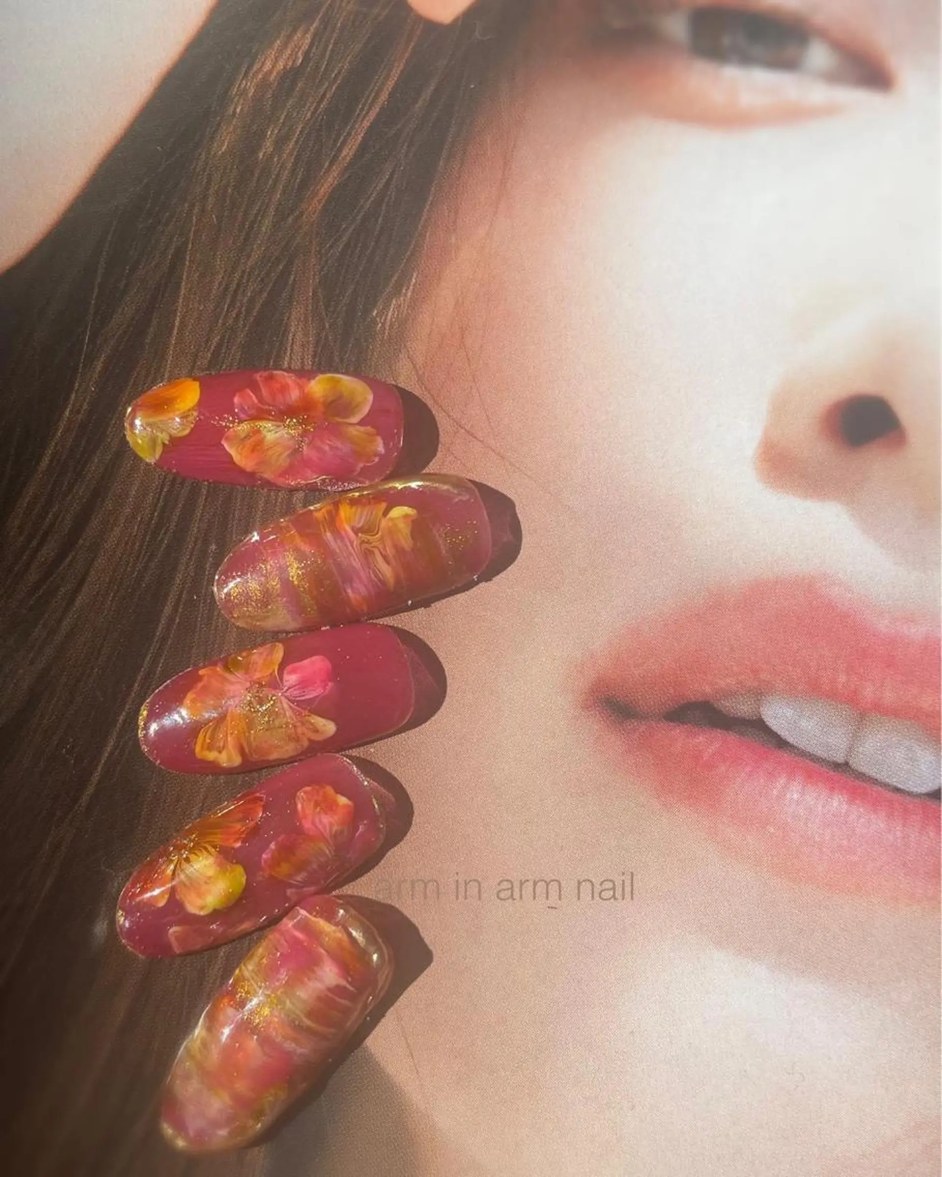 ネイル arm in arm ︎✿Yamamotoのマツエク・マツパデザイン