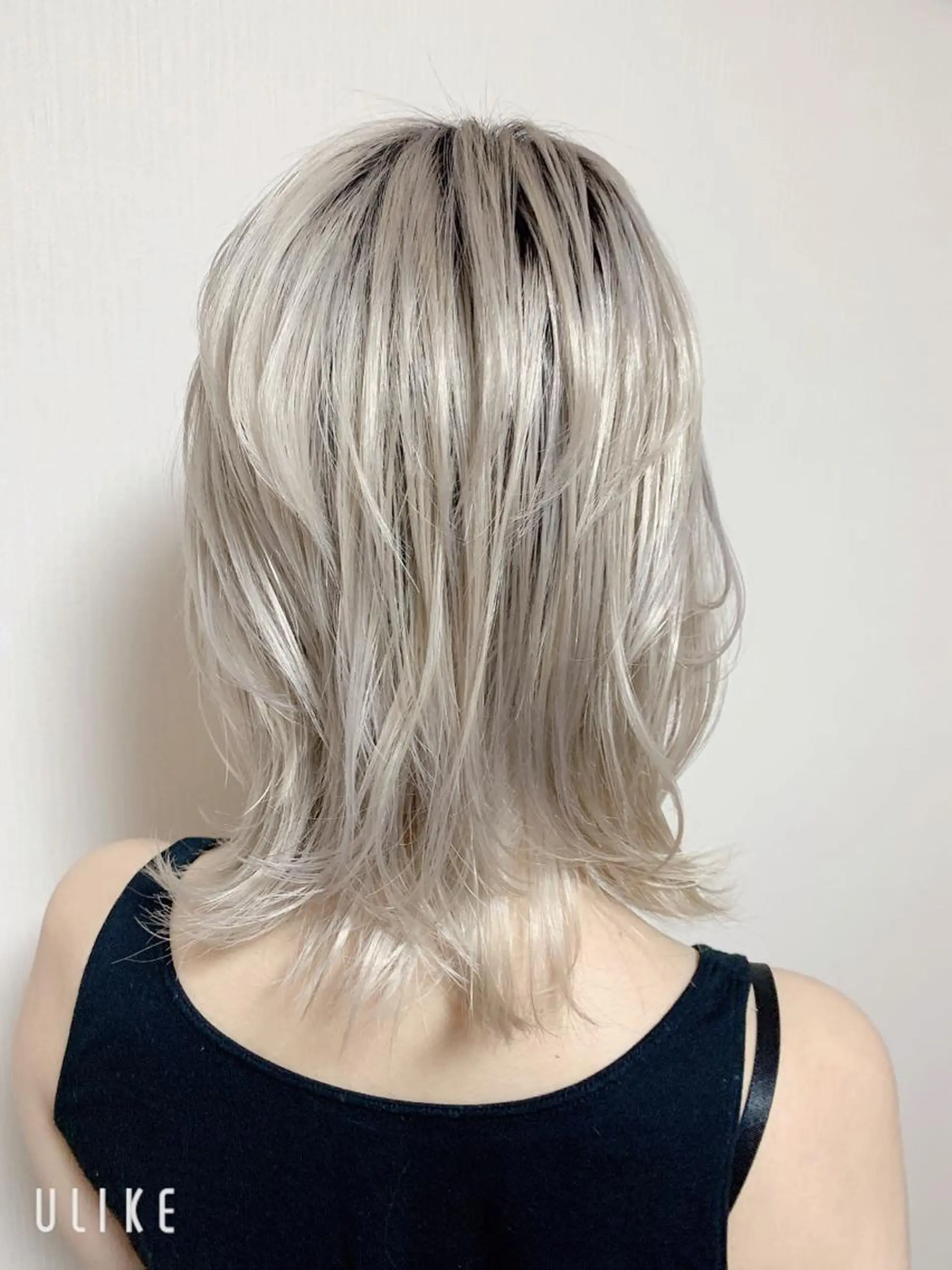 ミディアム ウルフカット ヘアカラー CECIL hair なんば店所属・メンズパーマ 艶髪☆店長☆有馬のヘアスタイル