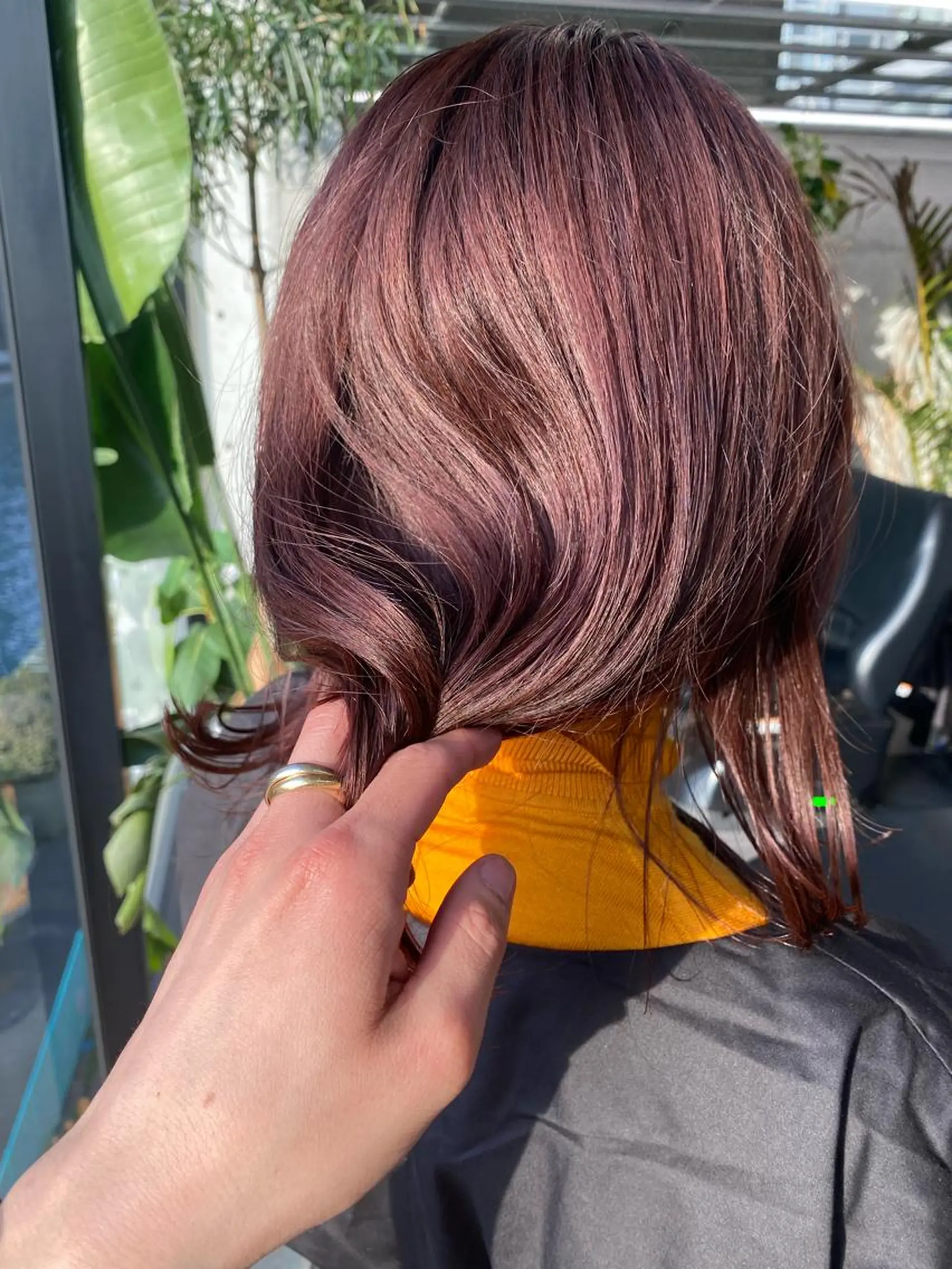 ミディアム カット ヘアカラー ダブルカラー/ ケアブリーチ/クニトのヘアスタイル