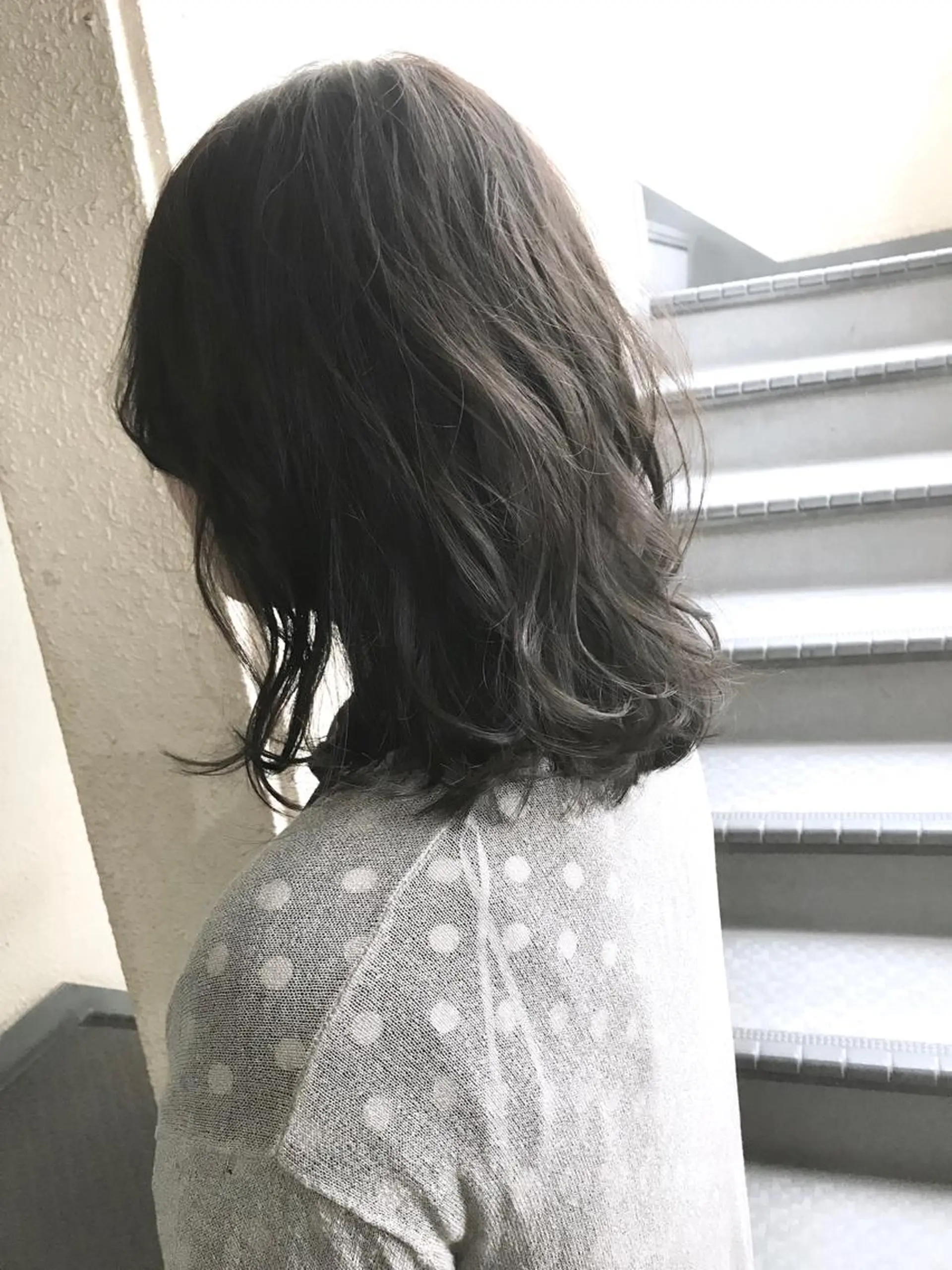 ミディアム カラー グレージュ ラベンダーカラー ラベンダーグレージュ ラベンダーグレー カット ヘアカラー トリートメント 💎髪質改善💎 デザイナーshinのヘアスタイル