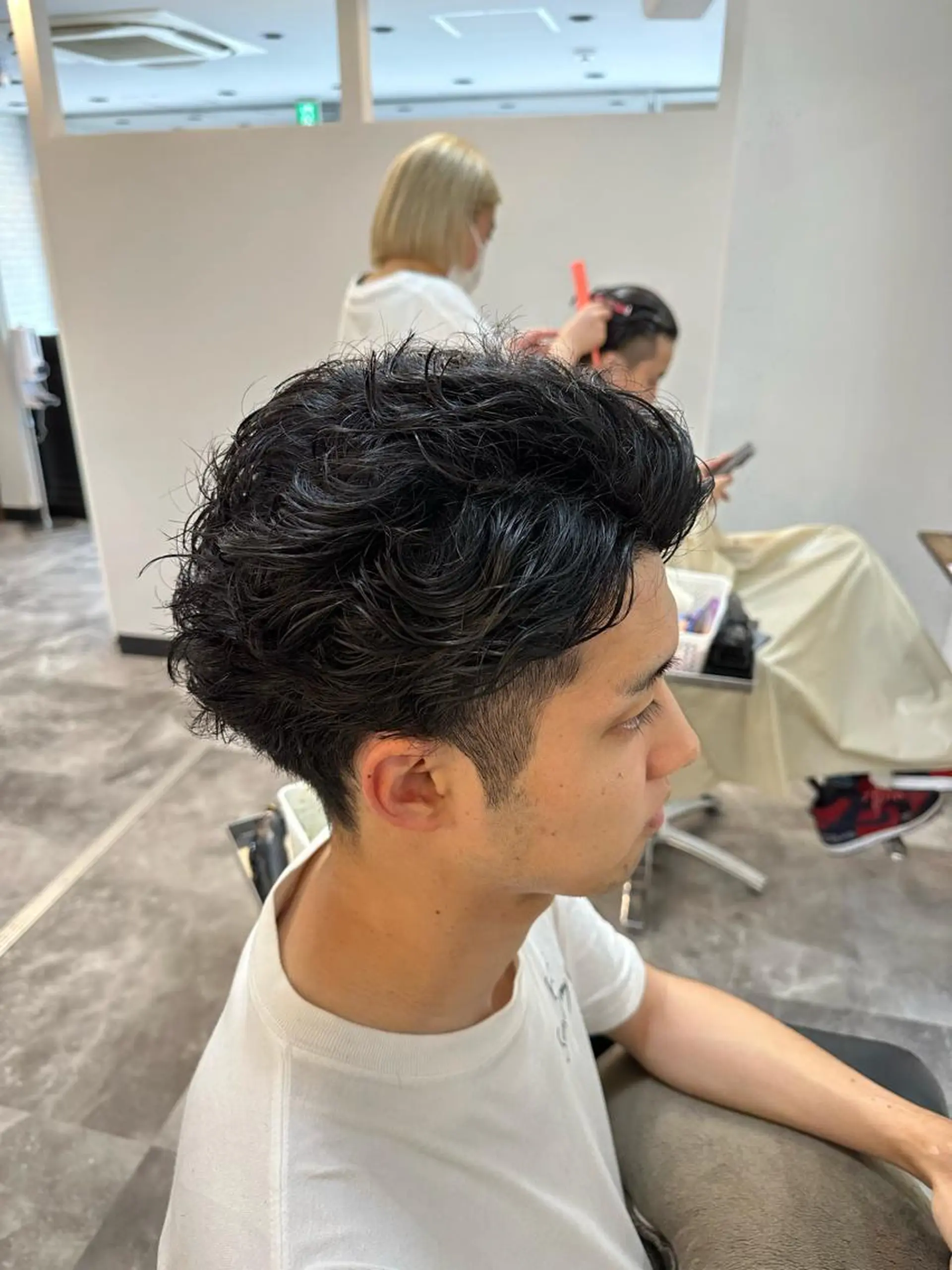 ショート メンズ カット パーマ メンズパーマ特化🏆 宮崎健人✨️のヘアスタイル