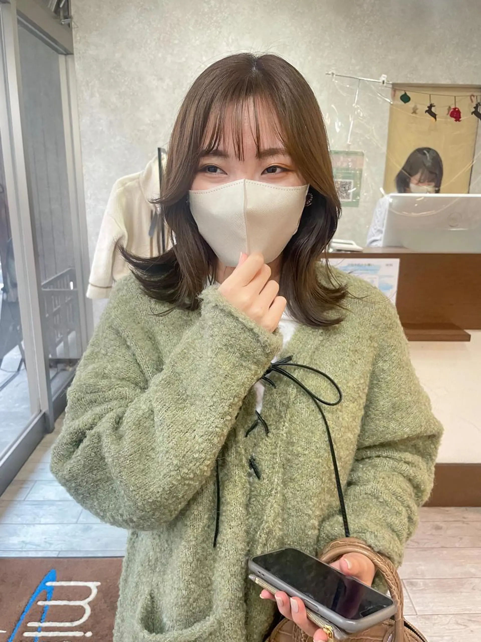 ミディアム カラー カット ヘアカラー 高橋 みく/ minim 暖色のヘアスタイル