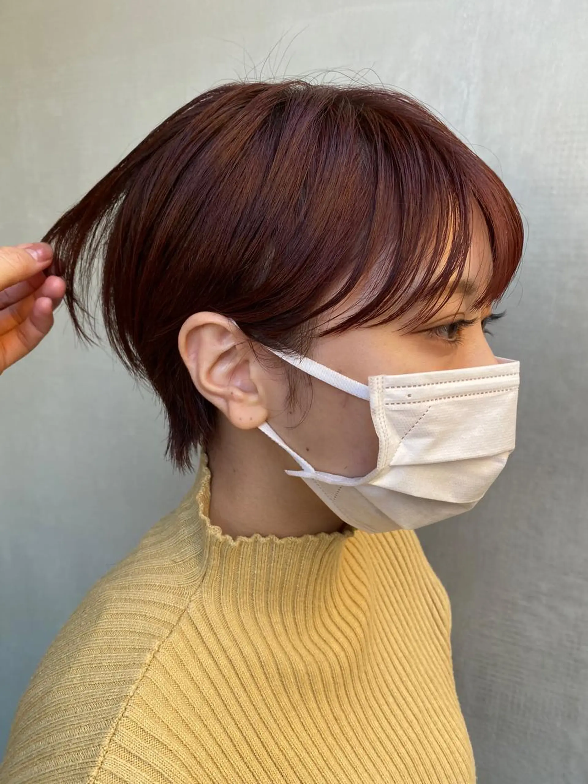 ショート カラー 美髪ストレート 川本雄己のヘアスタイル