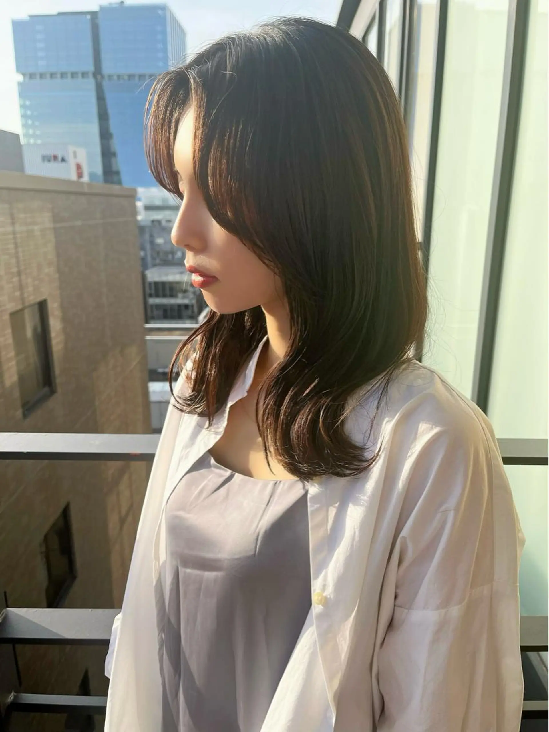 ミディアム カラー パーマ ヘアアレンジ マツエク・マツパ レイヤーカット カット ヘアカラー hair  space Atoz所属・東 寛道のヘアスタイル