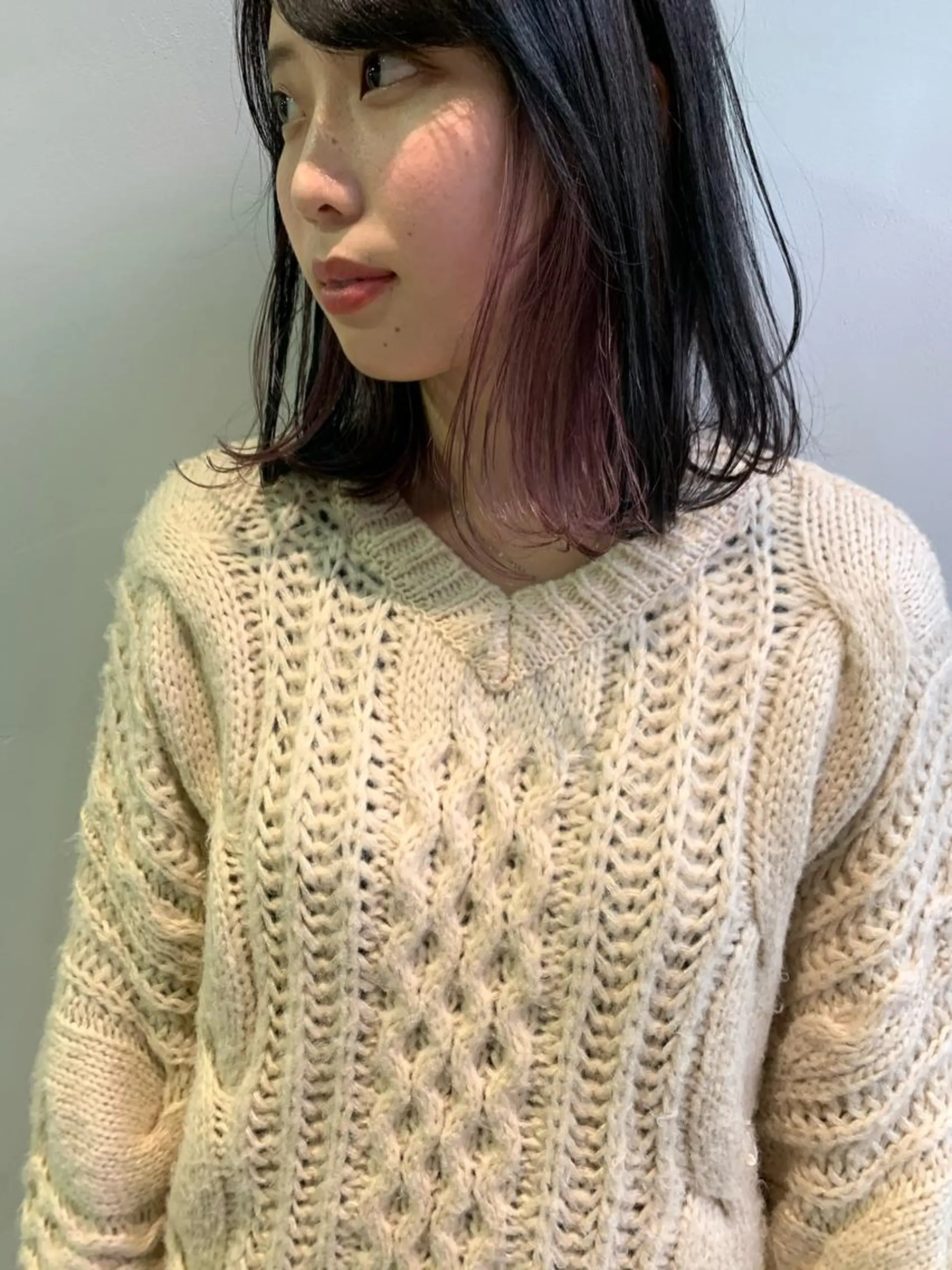 ミディアム カラー カット ヘアカラー トリートメント 🍃柔らかヘアー田中 瑞希🍃のヘアスタイル