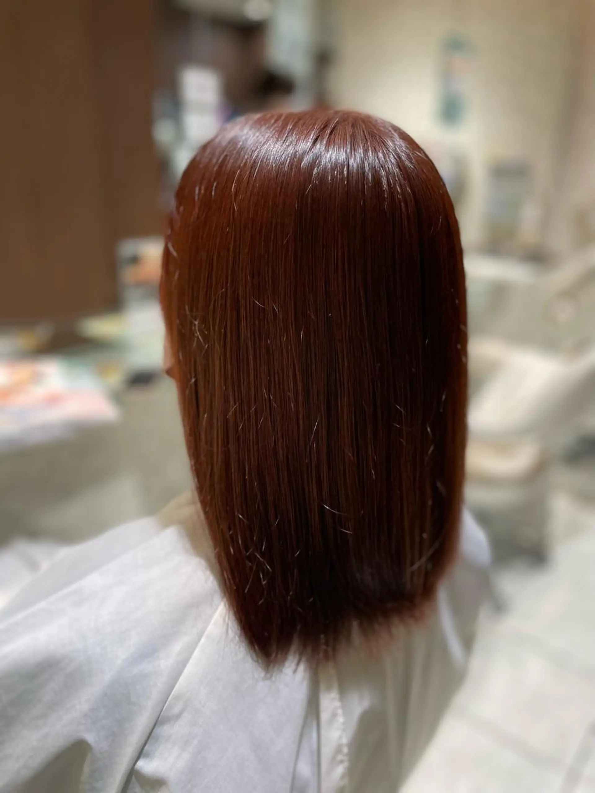 セミロング カラー ピンクカラー AGU hair vigor 三条店所属・AGU 三条店 林　雄のヘアスタイル