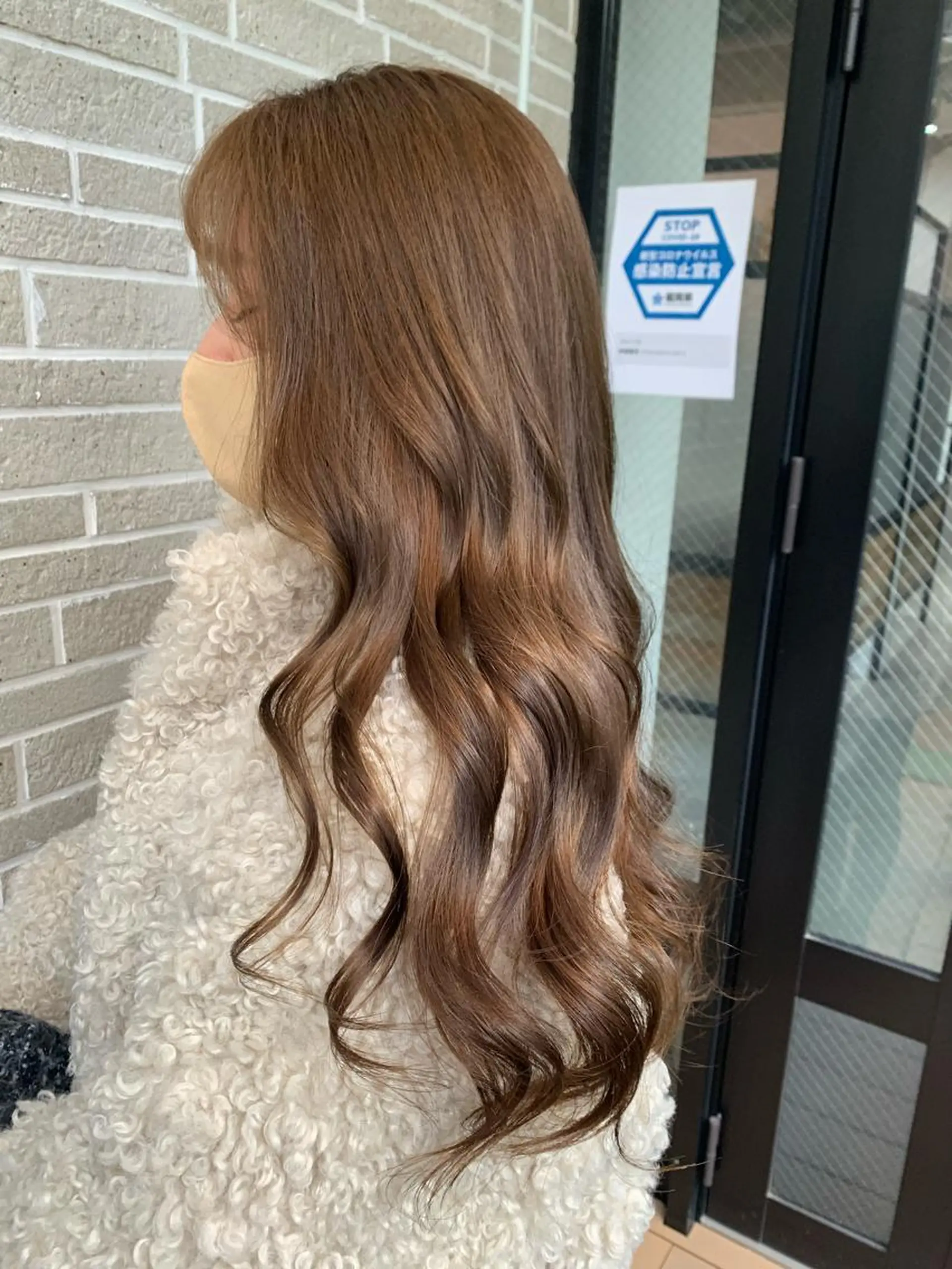 ロング カラー ヘアアレンジ イルミナカラー ヘアカラー kei/透明感カラー /ベージュ/髪質改善のヘアスタイル