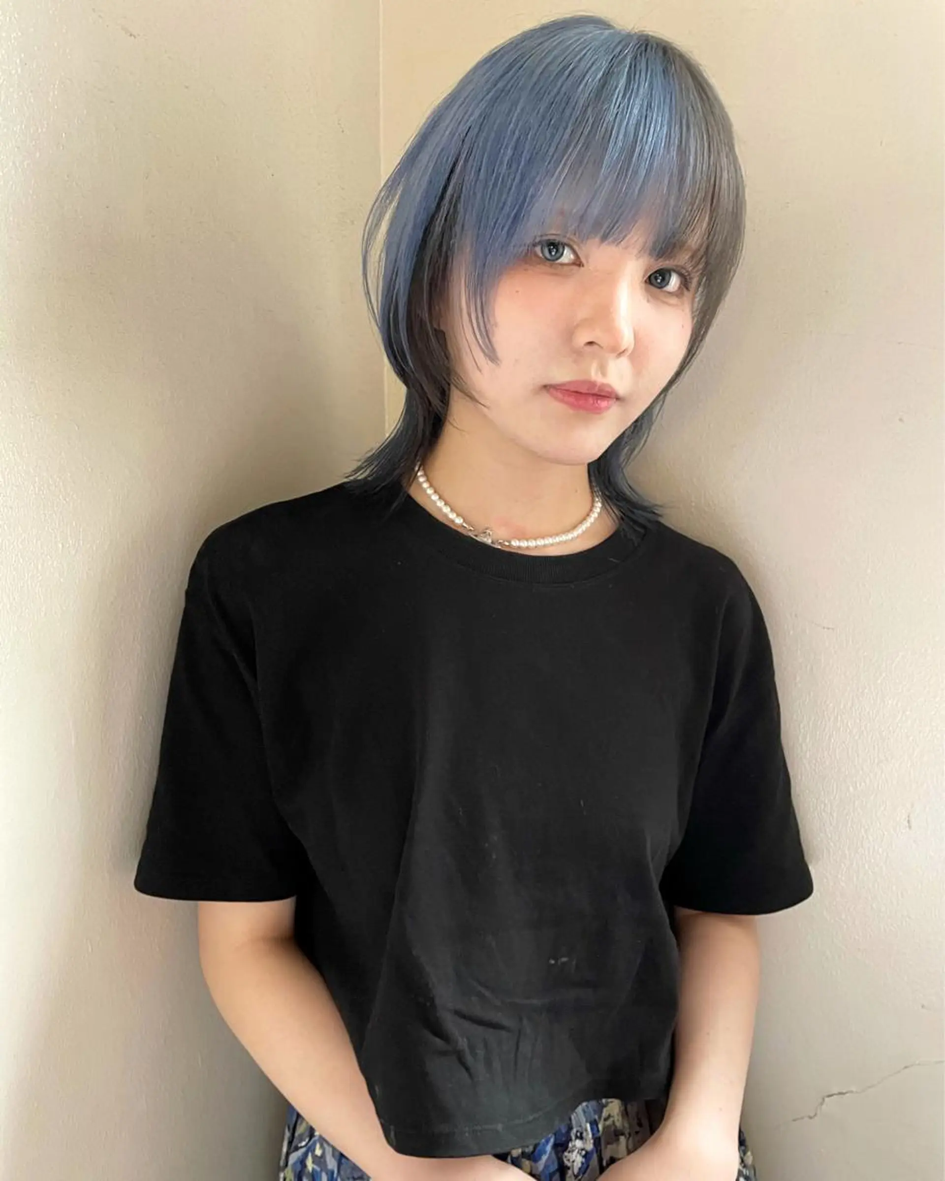 ミディアム カラー ヘアアレンジ 丸山渉/パーマ エフェクトブリーチのヘアスタイル